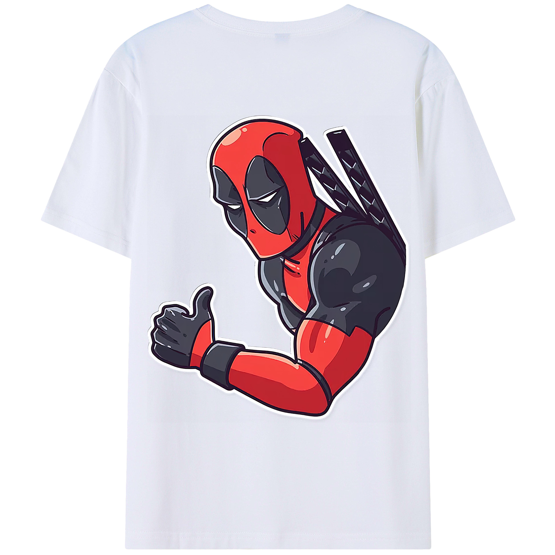 （画像用） Deadpool デッドプール レディース半袖Tシャツ(バックプリント)