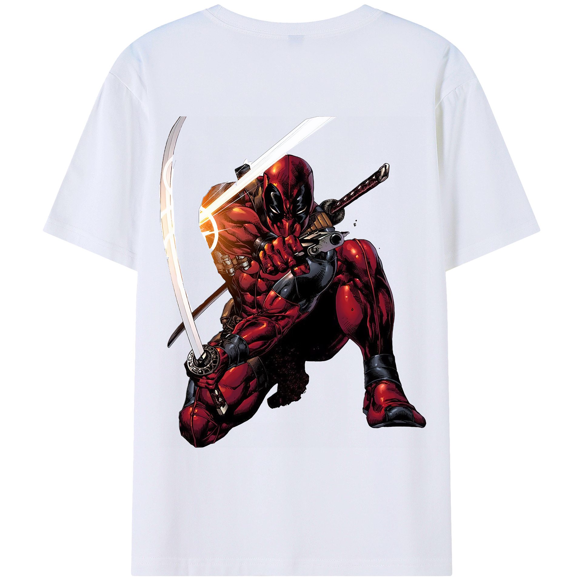 （画像用） Deadpool デッドプール レディース半袖Tシャツ(バックプリント)