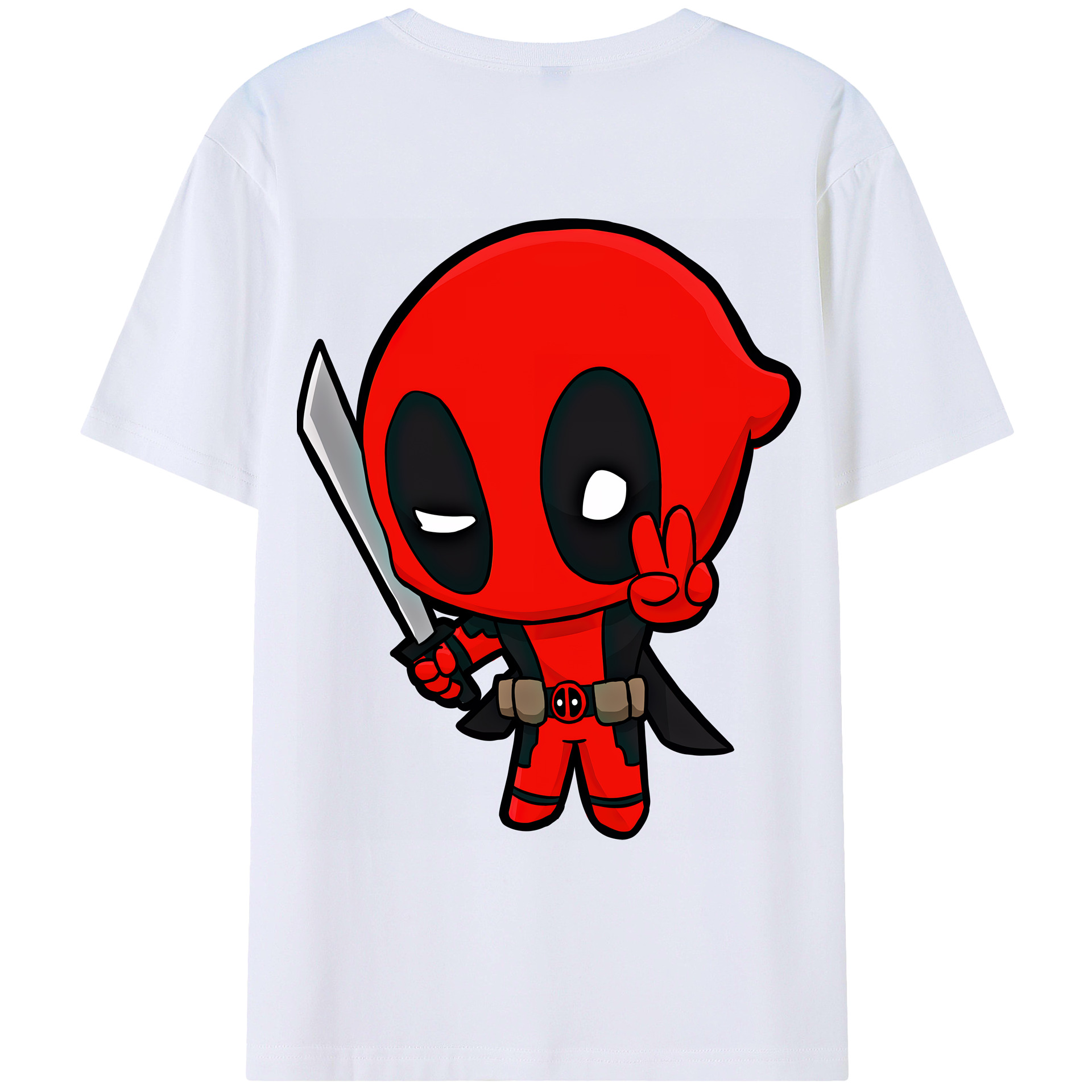（画像用） Deadpool デッドプール レディース半袖Tシャツ(バックプリント)