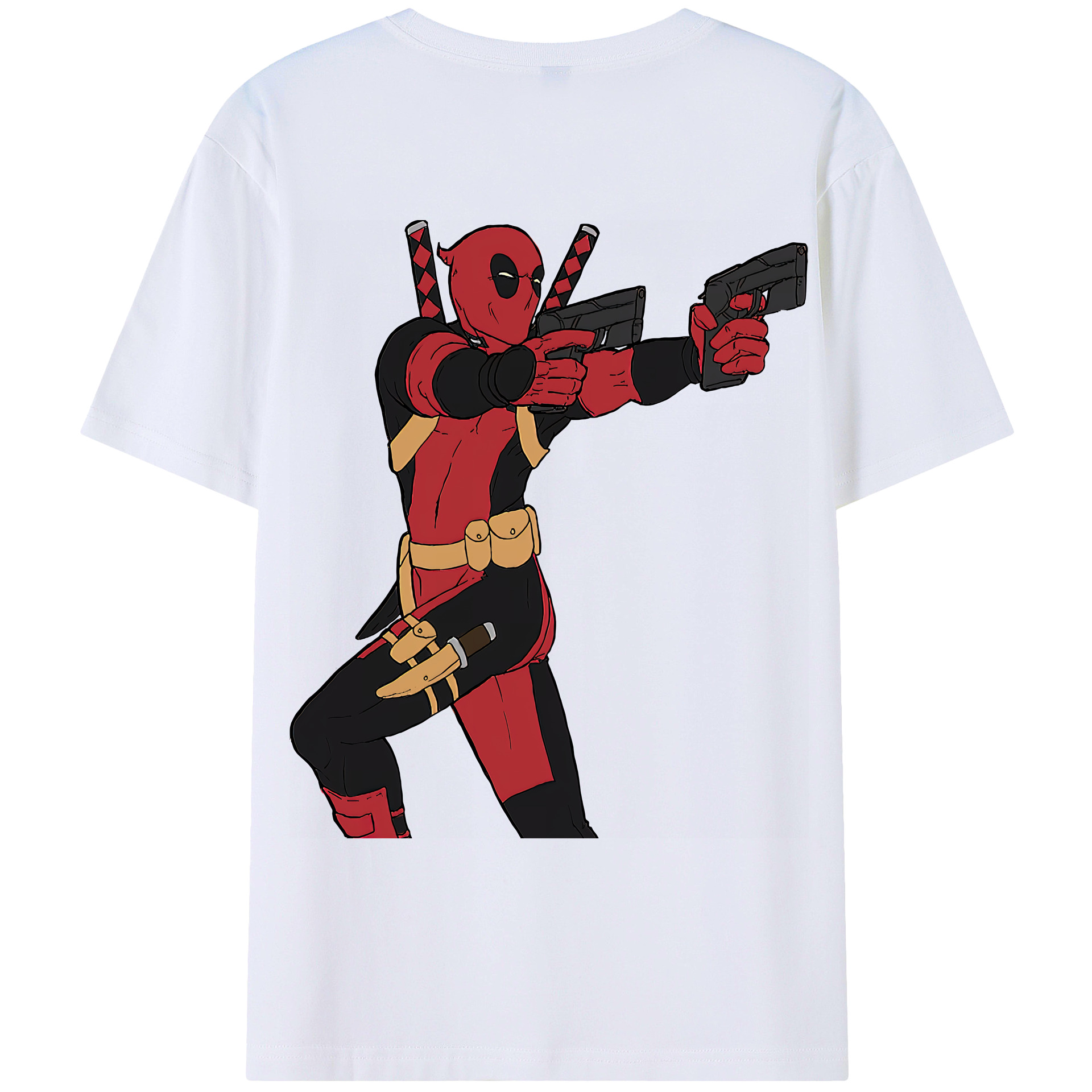（画像用） Deadpool デッドプール レディース半袖Tシャツ(バックプリント)