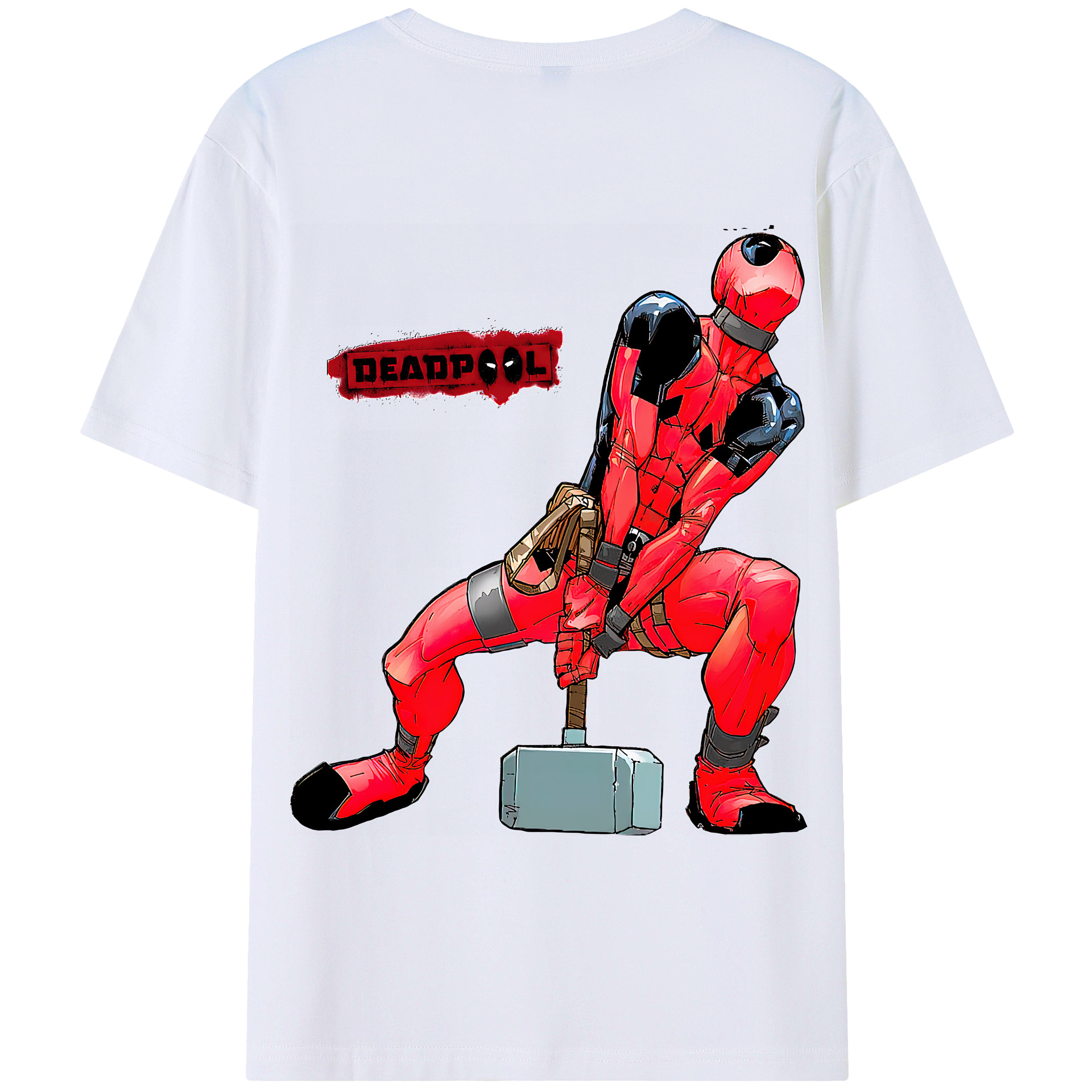（画像用） Deadpool デッドプール レディース半袖Tシャツ(バックプリント)