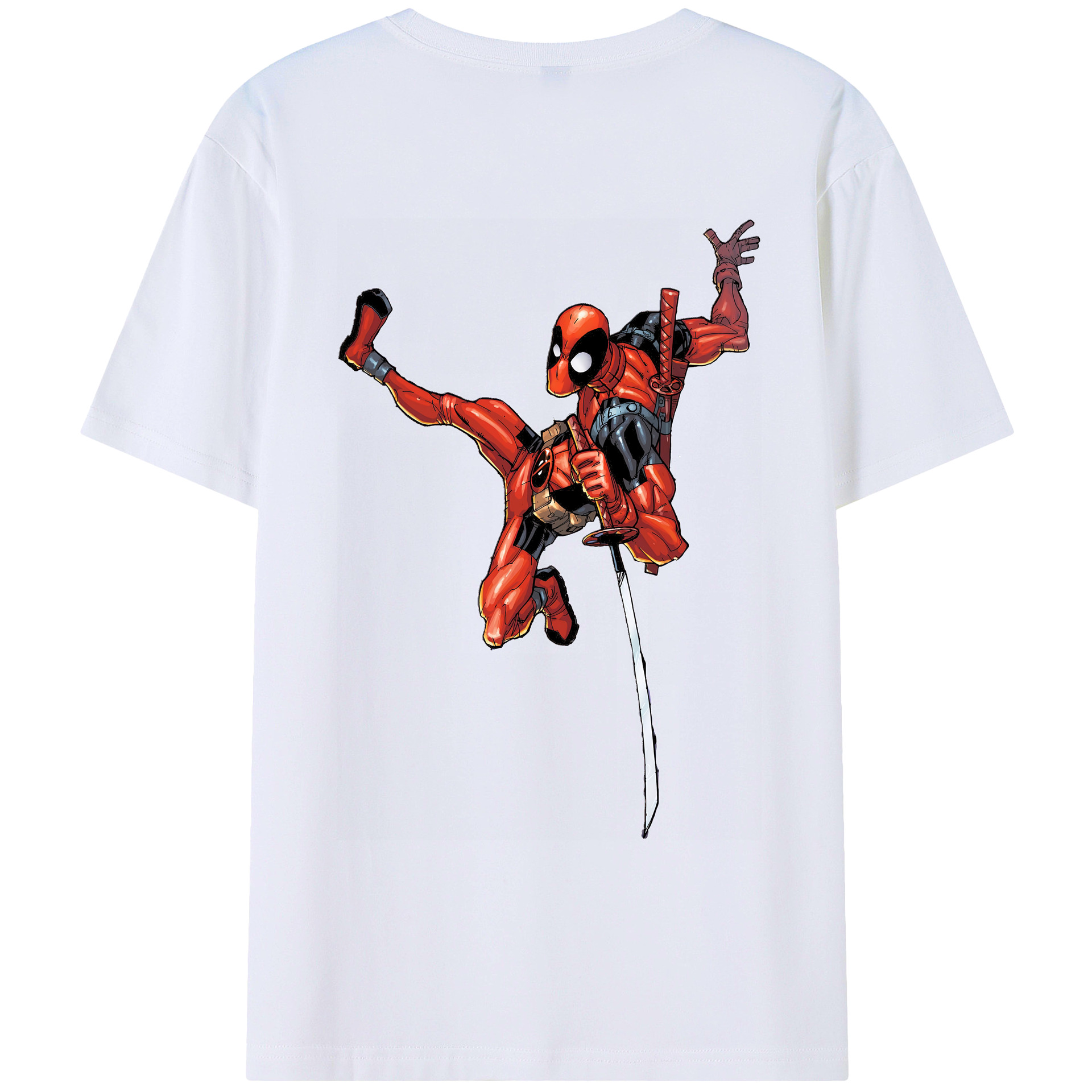 （画像用） Deadpool デッドプール レディース半袖Tシャツ(バックプリント)