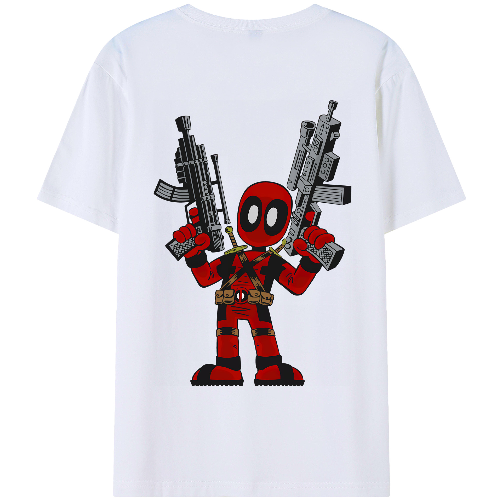 （画像用） Deadpool デッドプール レディース半袖Tシャツ(バックプリント)