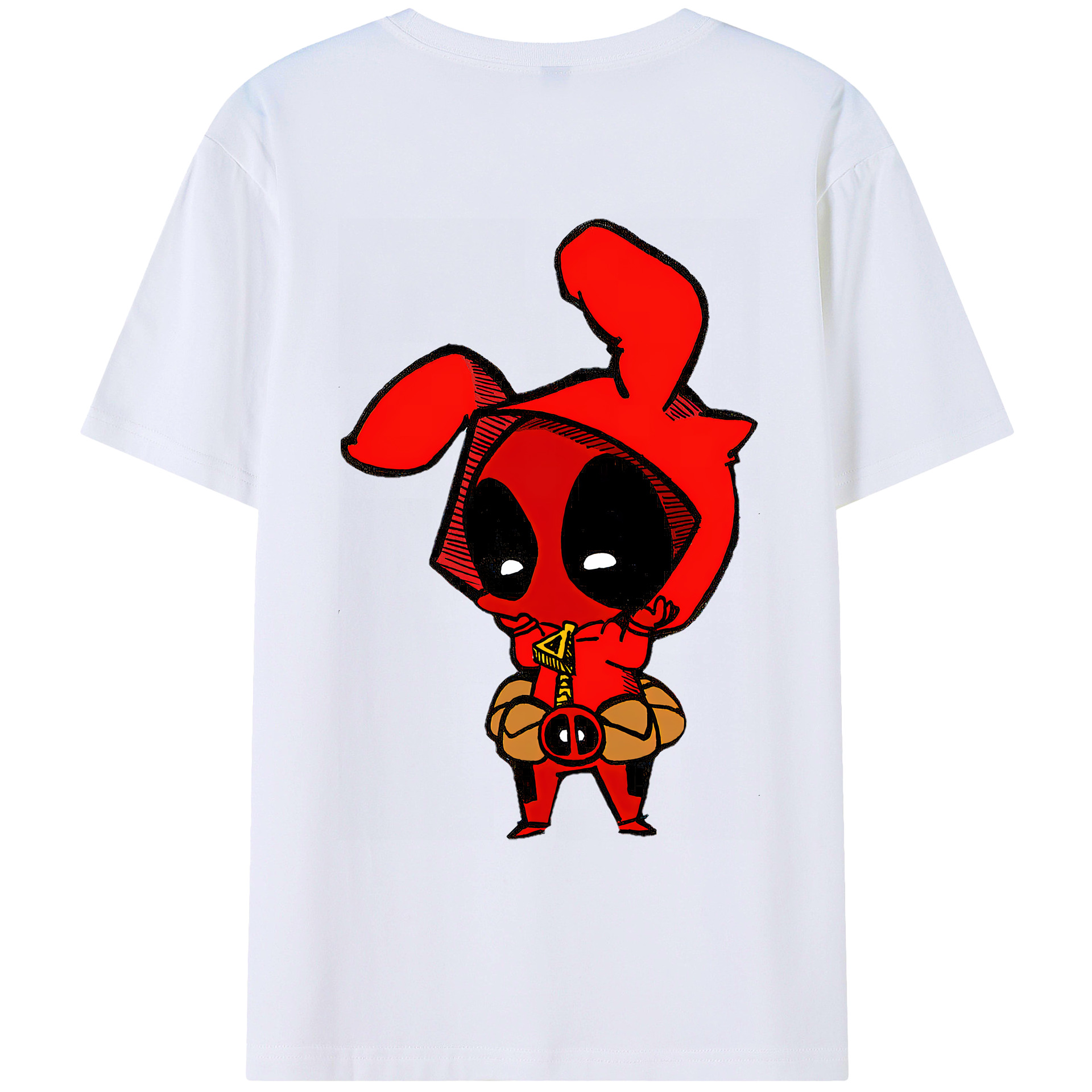 （画像用） Deadpool デッドプール レディース半袖Tシャツ(バックプリント)