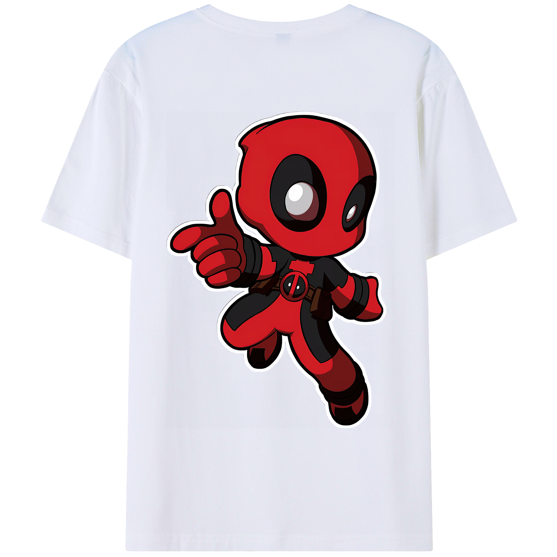 （画像用） Deadpool デッドプール レディース半袖Tシャツ(バックプリント)