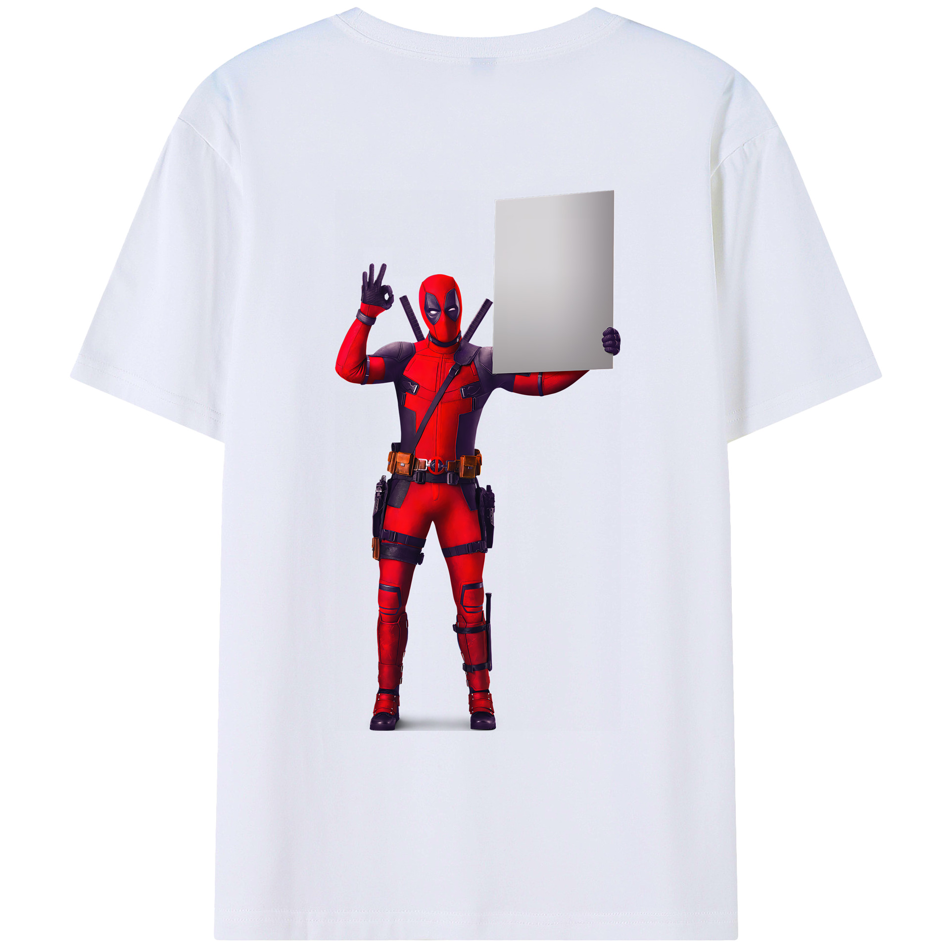 （画像用） Deadpool デッドプール レディース半袖Tシャツ(バックプリント)