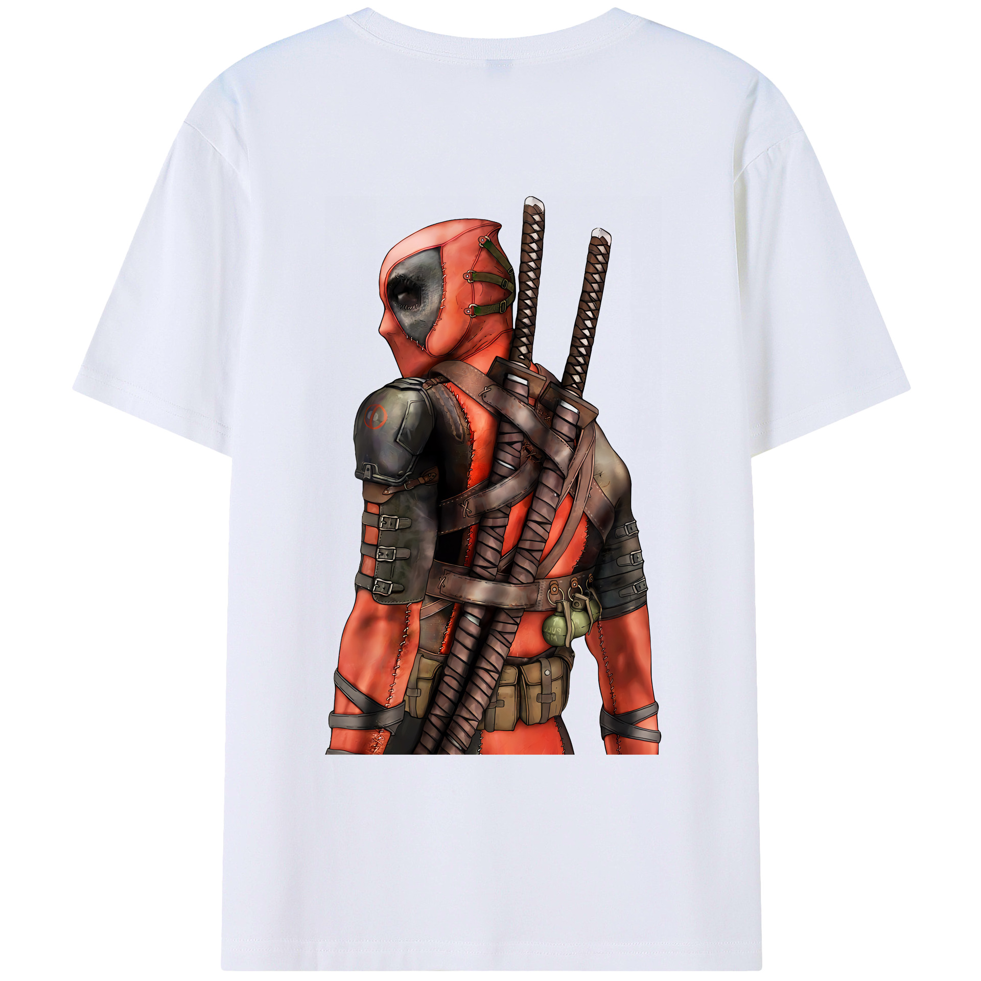 （画像用） Deadpool デッドプール レディース半袖Tシャツ(バックプリント)