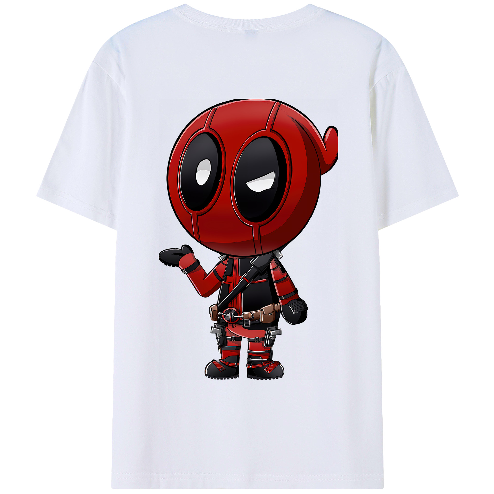 （画像用） Deadpool デッドプール レディース半袖Tシャツ(バックプリント)
