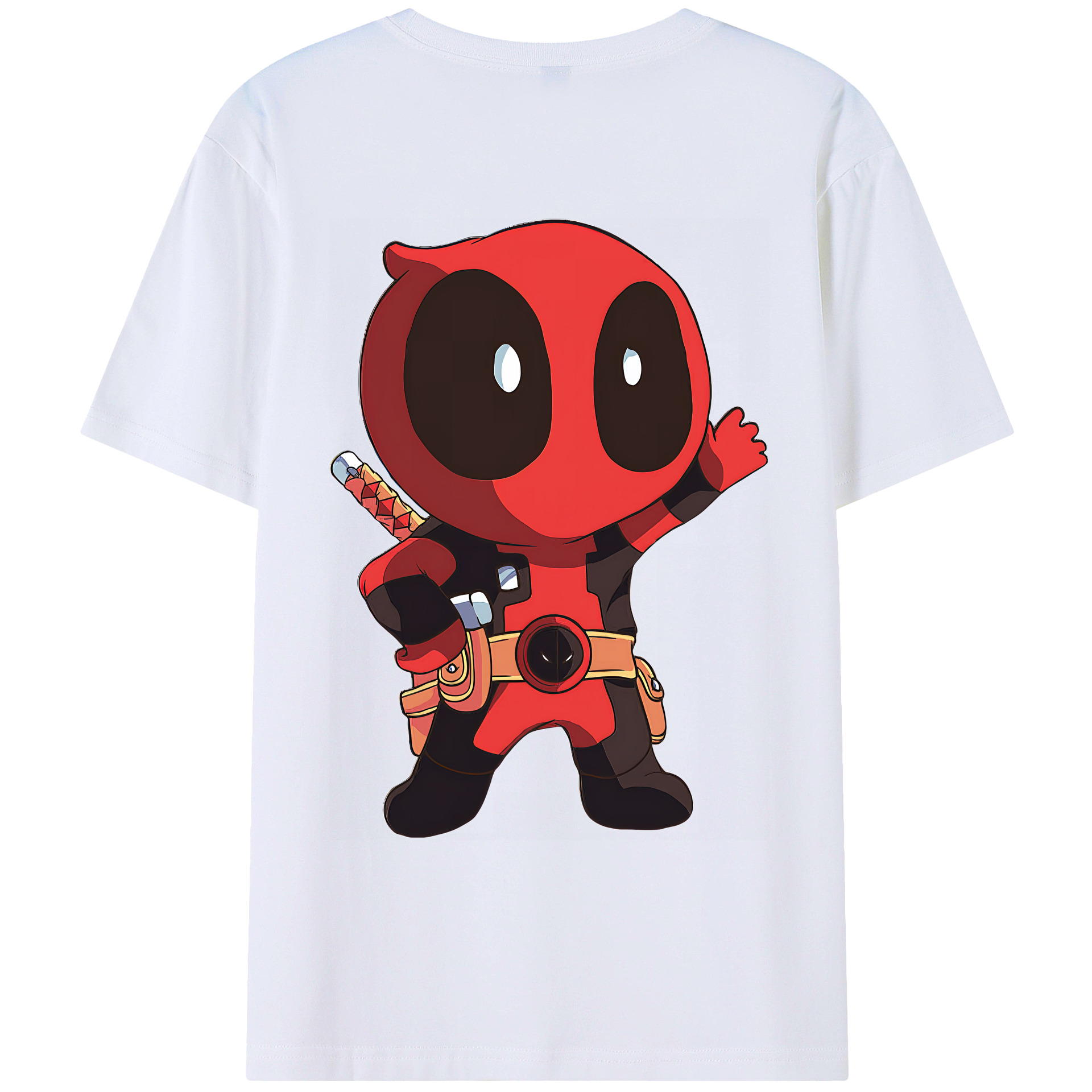 （画像用） Deadpool デッドプール レディース半袖Tシャツ(バックプリント)