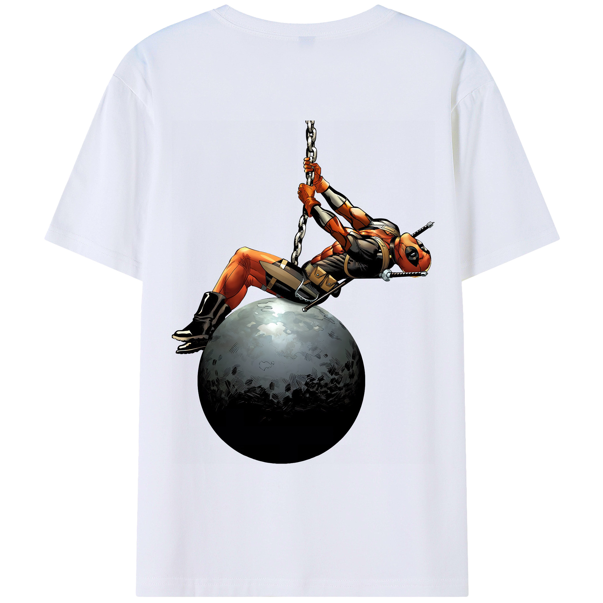 （画像用） Deadpool デッドプール レディース半袖Tシャツ(バックプリント)