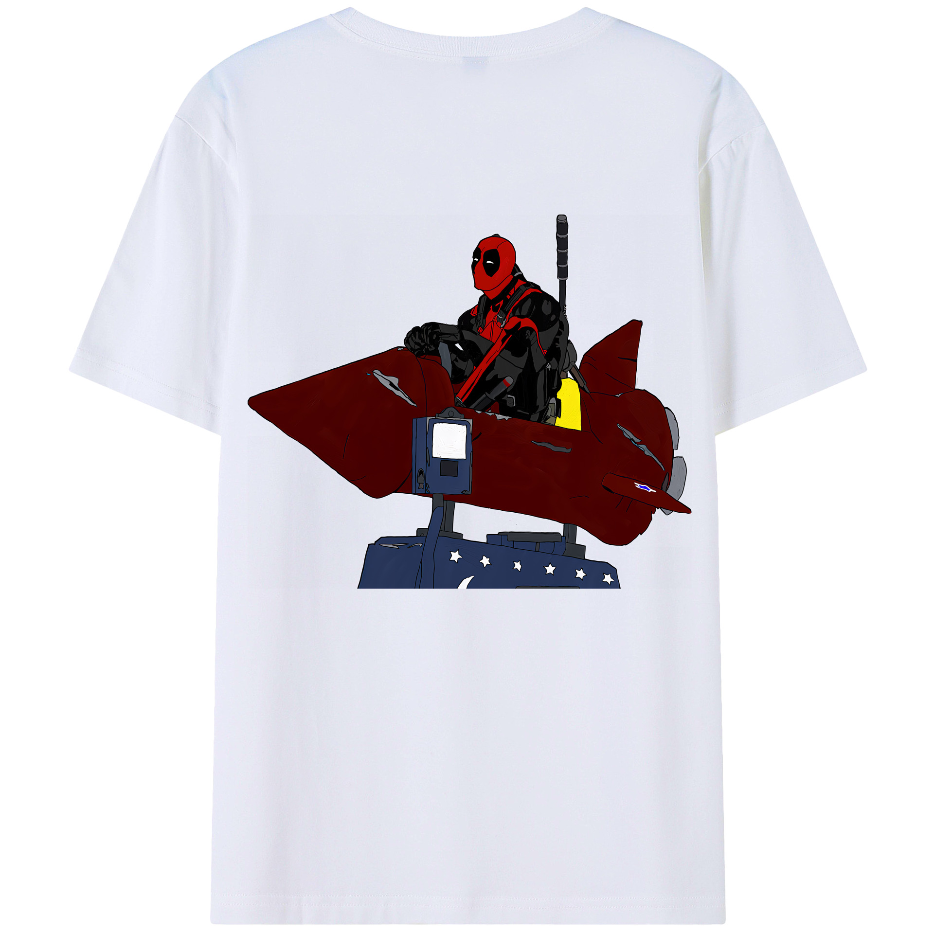 （画像用） Deadpool デッドプール レディース半袖Tシャツ(バックプリント)