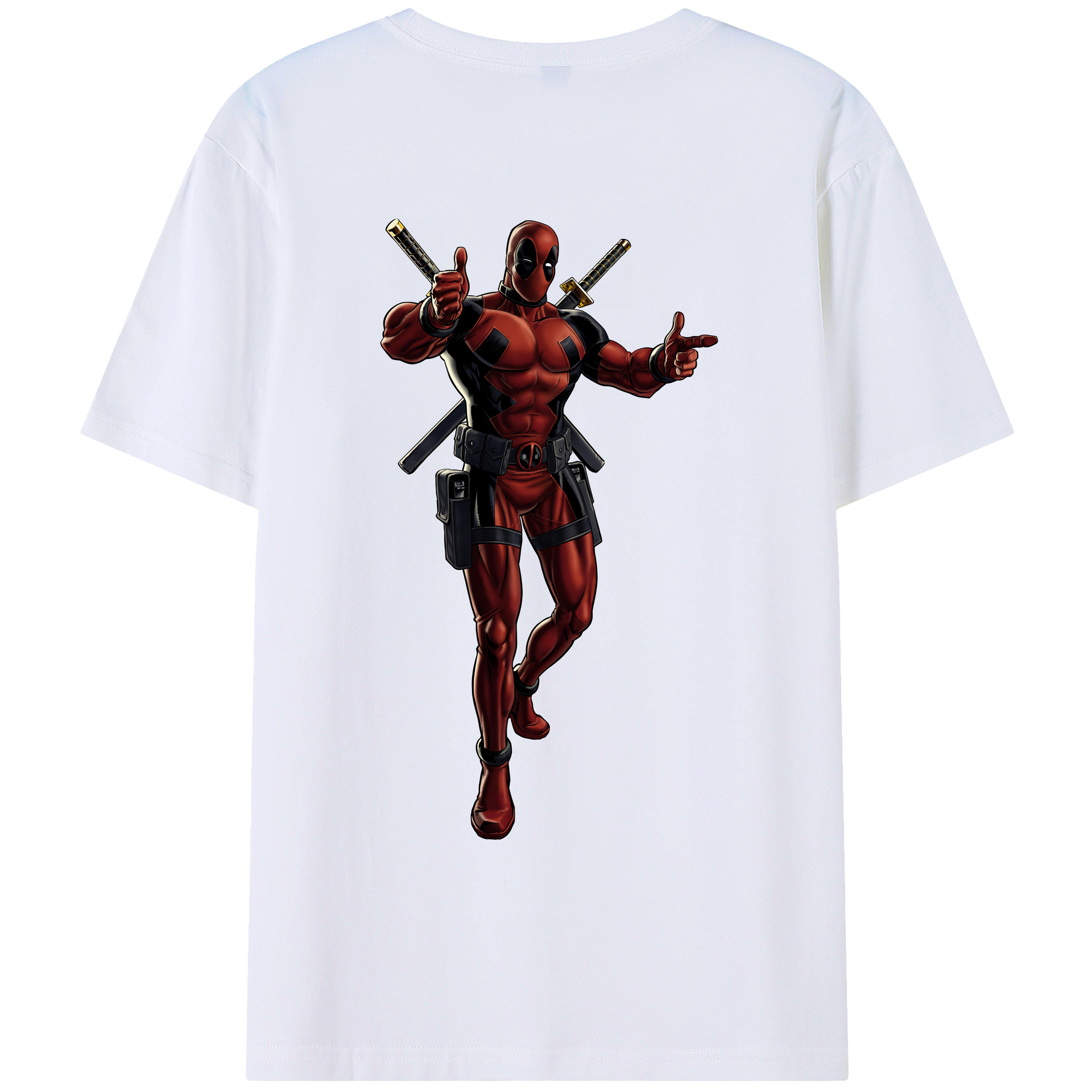（画像用） Deadpool デッドプール レディース半袖Tシャツ(バックプリント)
