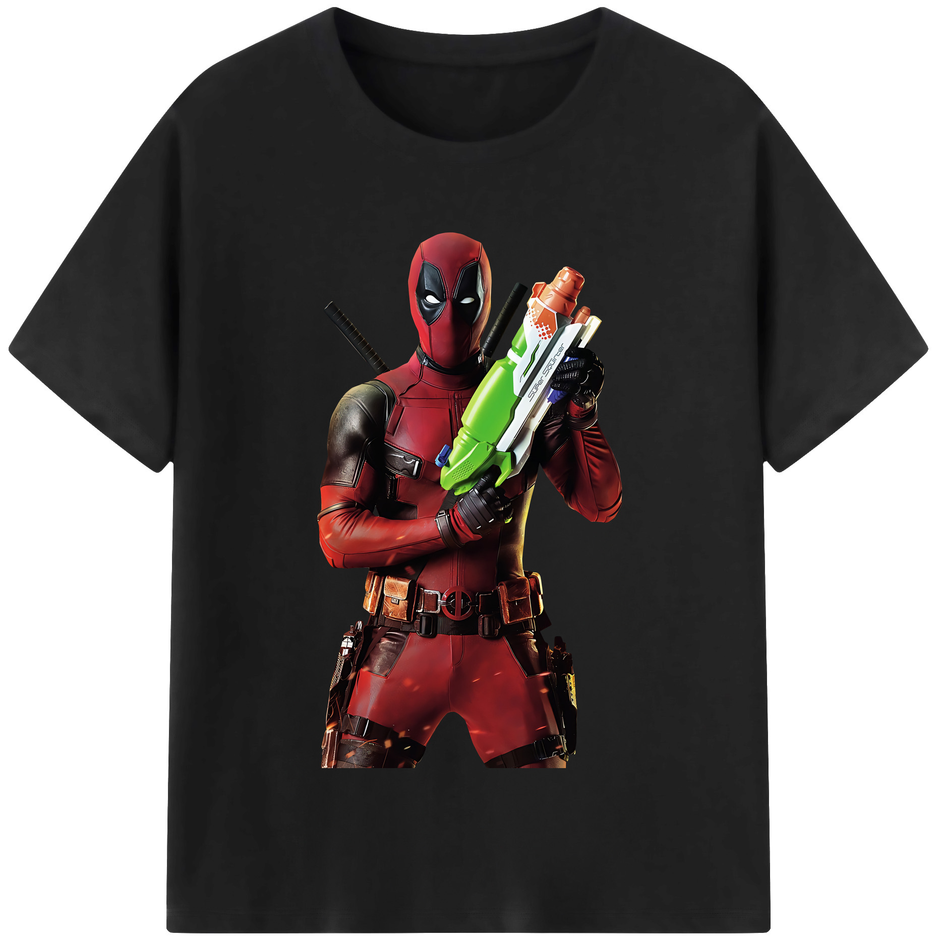 （画像用） Deadpool デッドプール レディースカジュアルプリントTシャツ（綿100％）