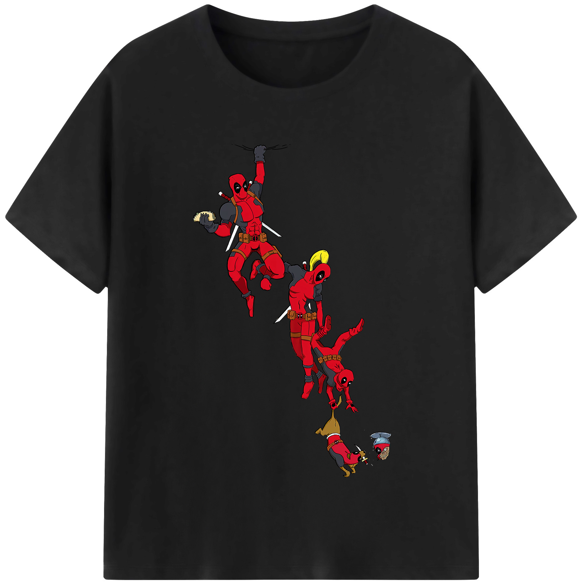 （画像用） Deadpool デッドプール レディースカジュアルプリントTシャツ（綿100％）