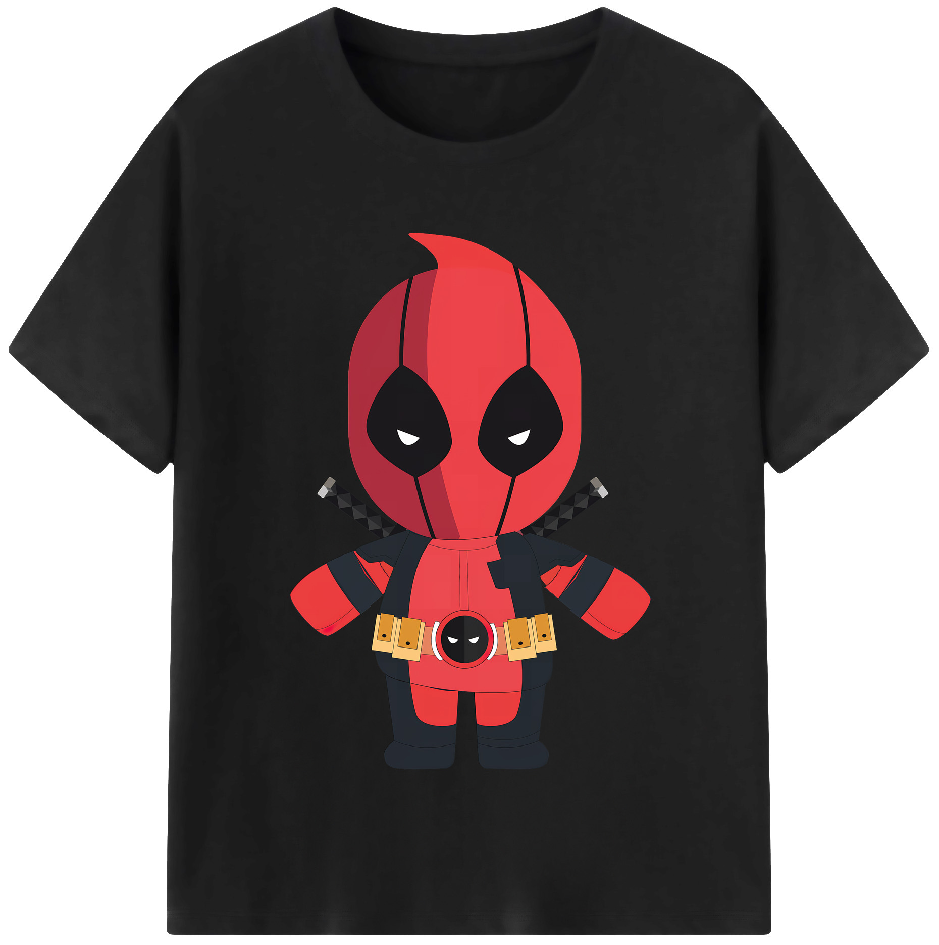 （画像用） Deadpool デッドプール レディースカジュアルプリントTシャツ（綿100％）
