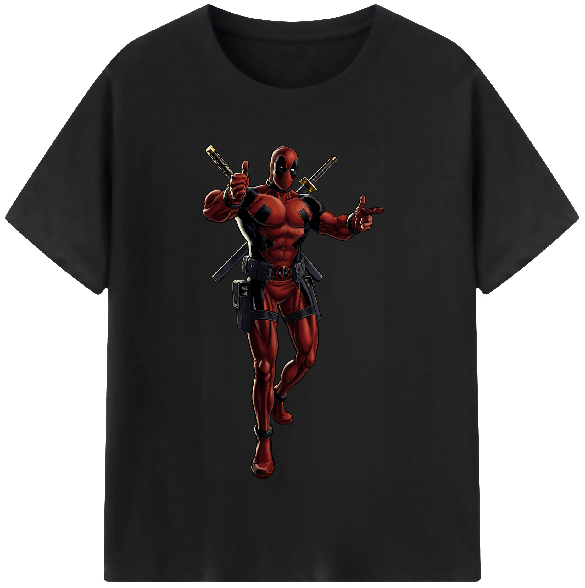 （画像用） Deadpool デッドプール レディースカジュアルプリントTシャツ（綿100％）