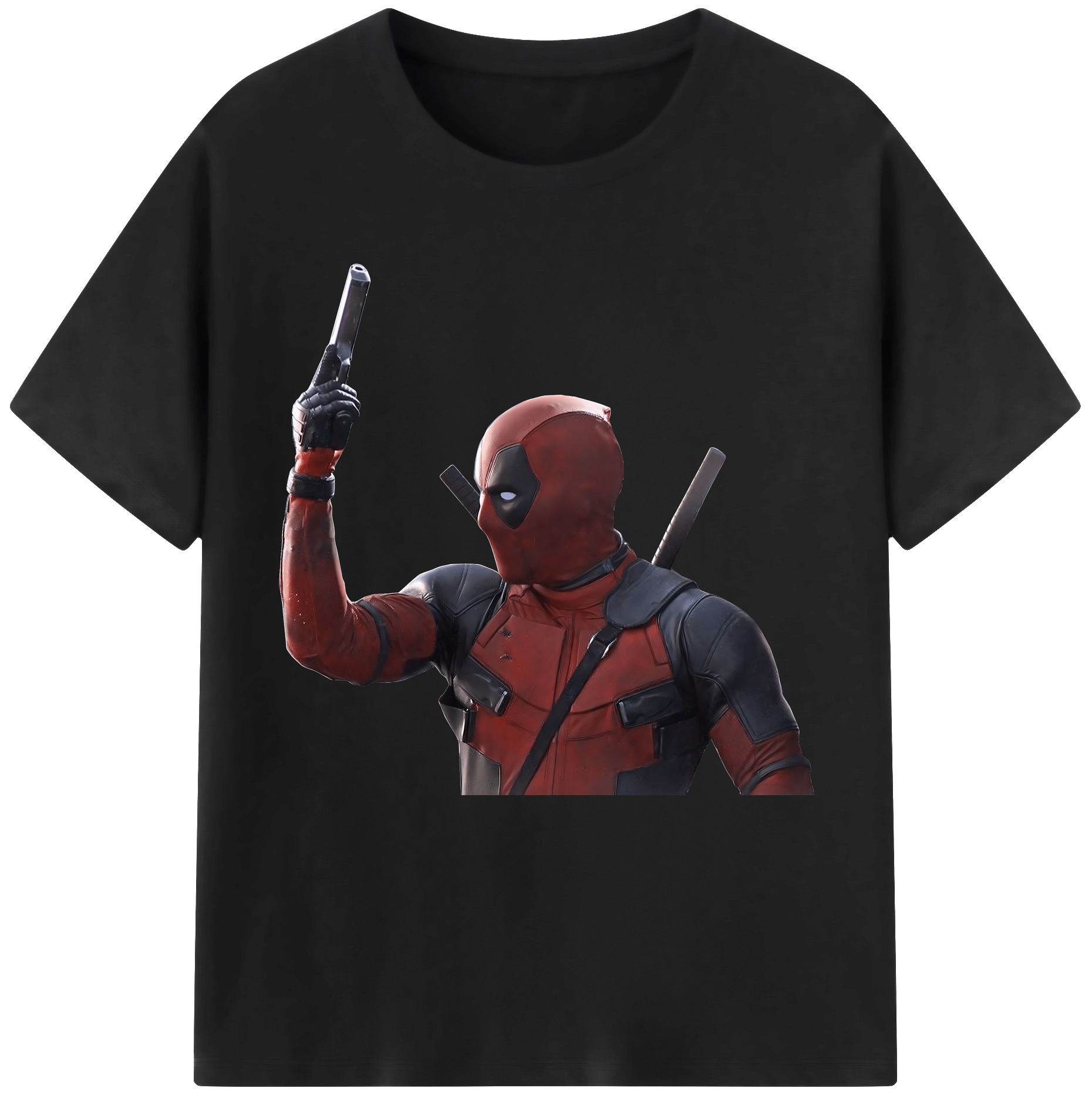 （画像用） Deadpool デッドプール レディースカジュアルプリントTシャツ（綿100％）