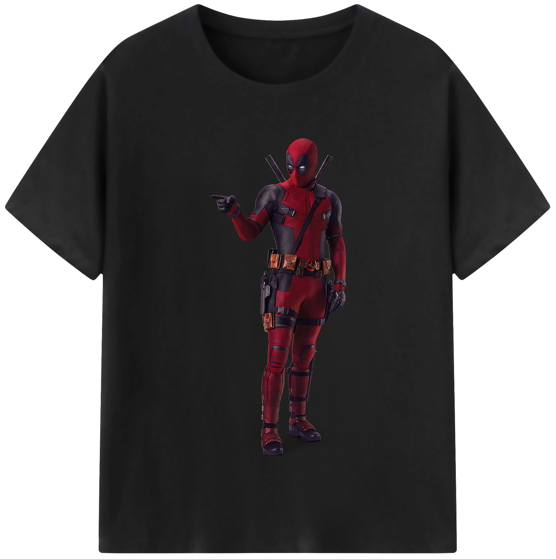 （画像用） Deadpool デッドプール レディースカジュアルプリントTシャツ（綿100％）