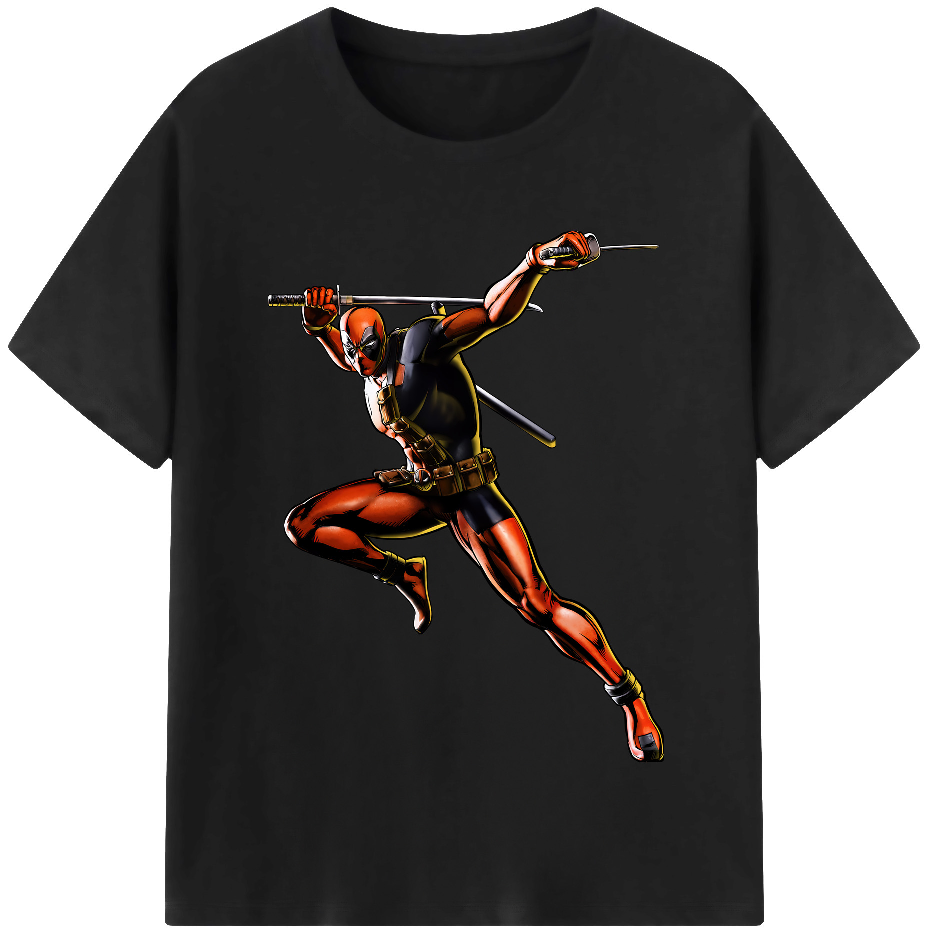 （画像用） Deadpool デッドプール レディースカジュアルプリントTシャツ（綿100％）