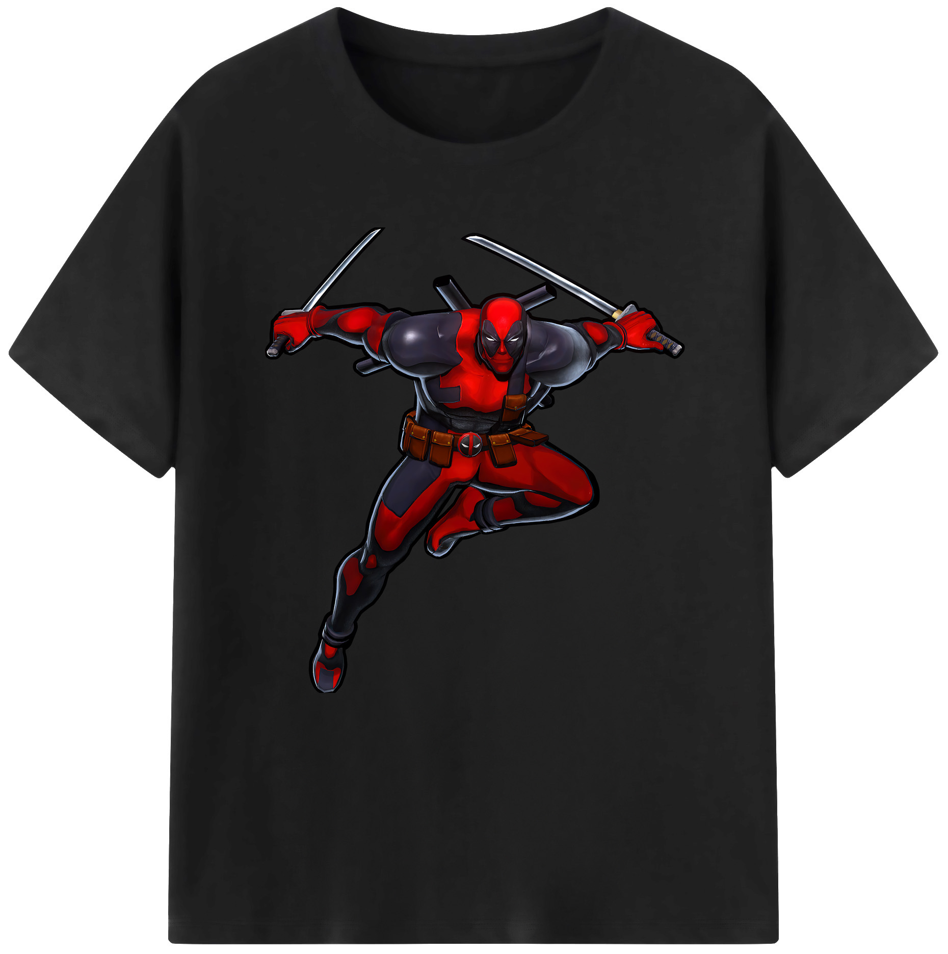 （画像用） Deadpool デッドプール レディースカジュアルプリントTシャツ（綿100％）