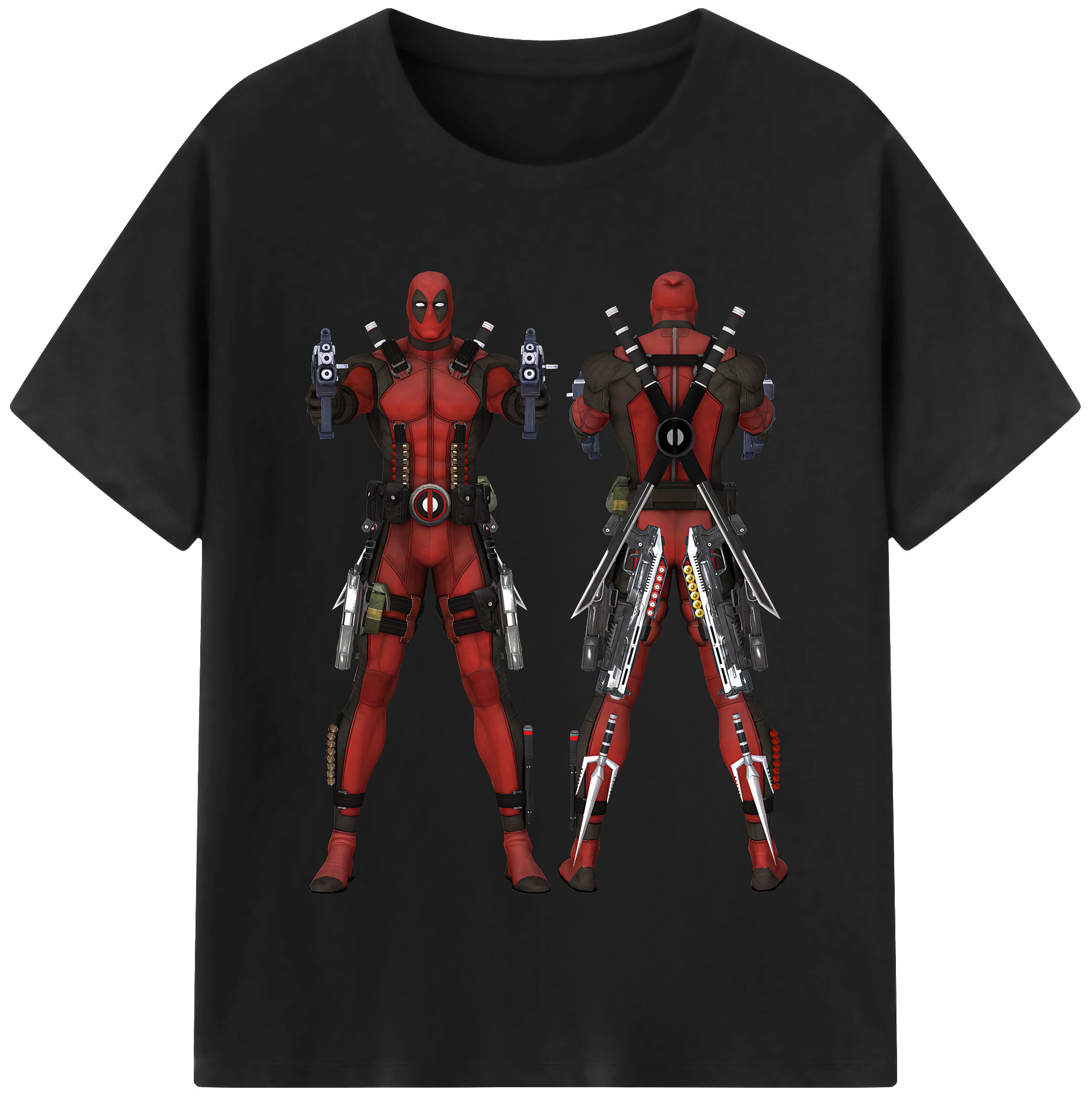（画像用） Deadpool デッドプール レディースカジュアルプリントTシャツ（綿100％）