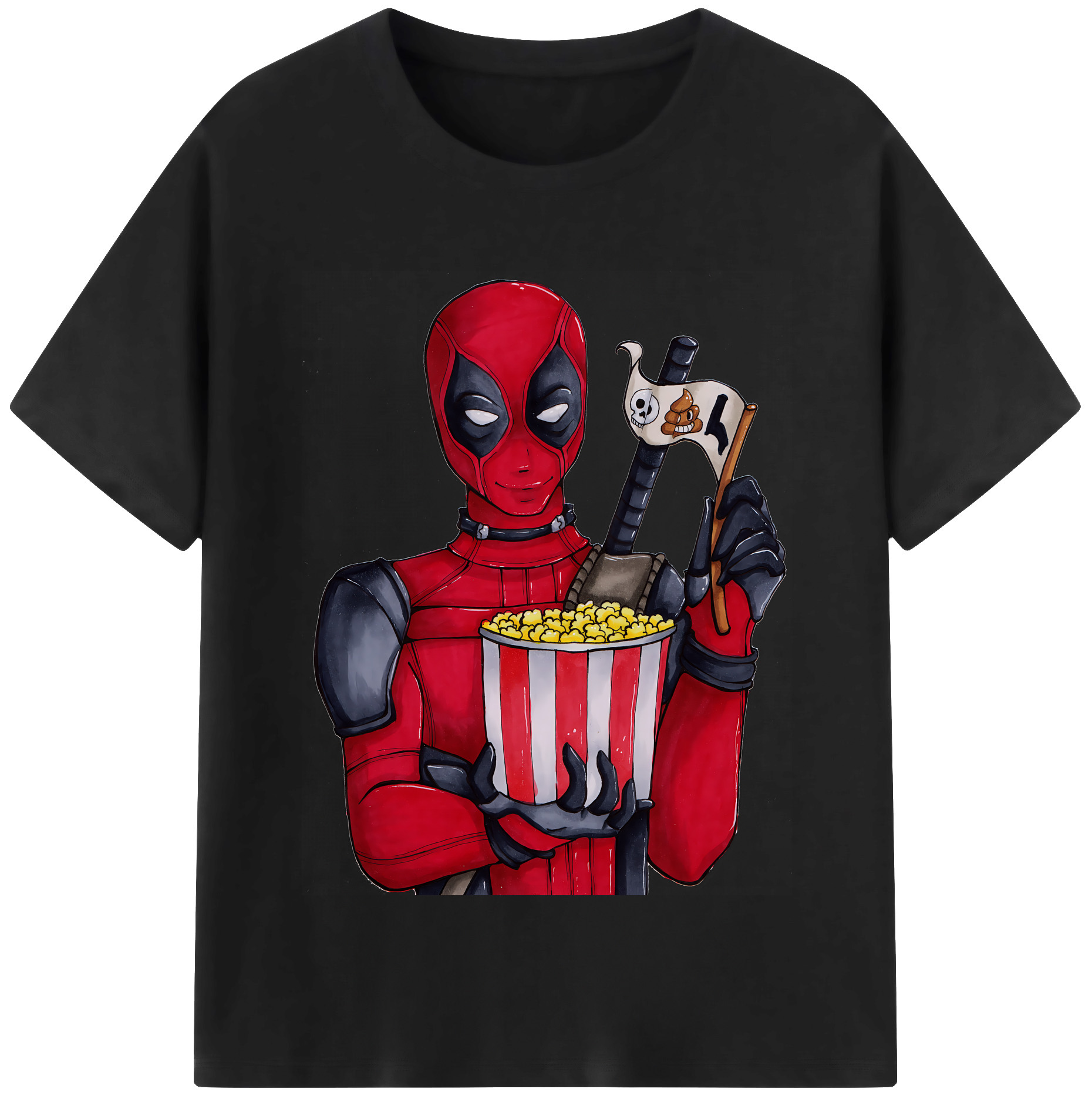 （画像用） Deadpool デッドプール レディースカジュアルプリントTシャツ（綿100％）