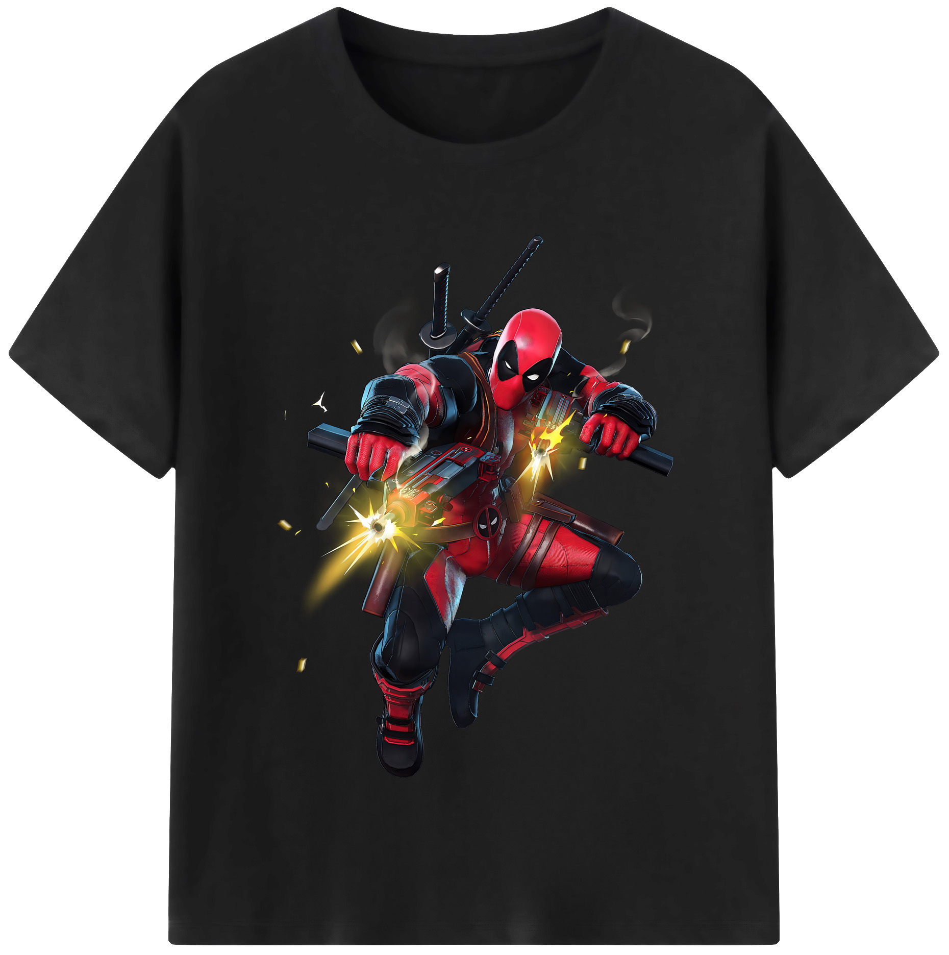 （画像用） Deadpool デッドプール レディースカジュアルプリントTシャツ（綿100％）