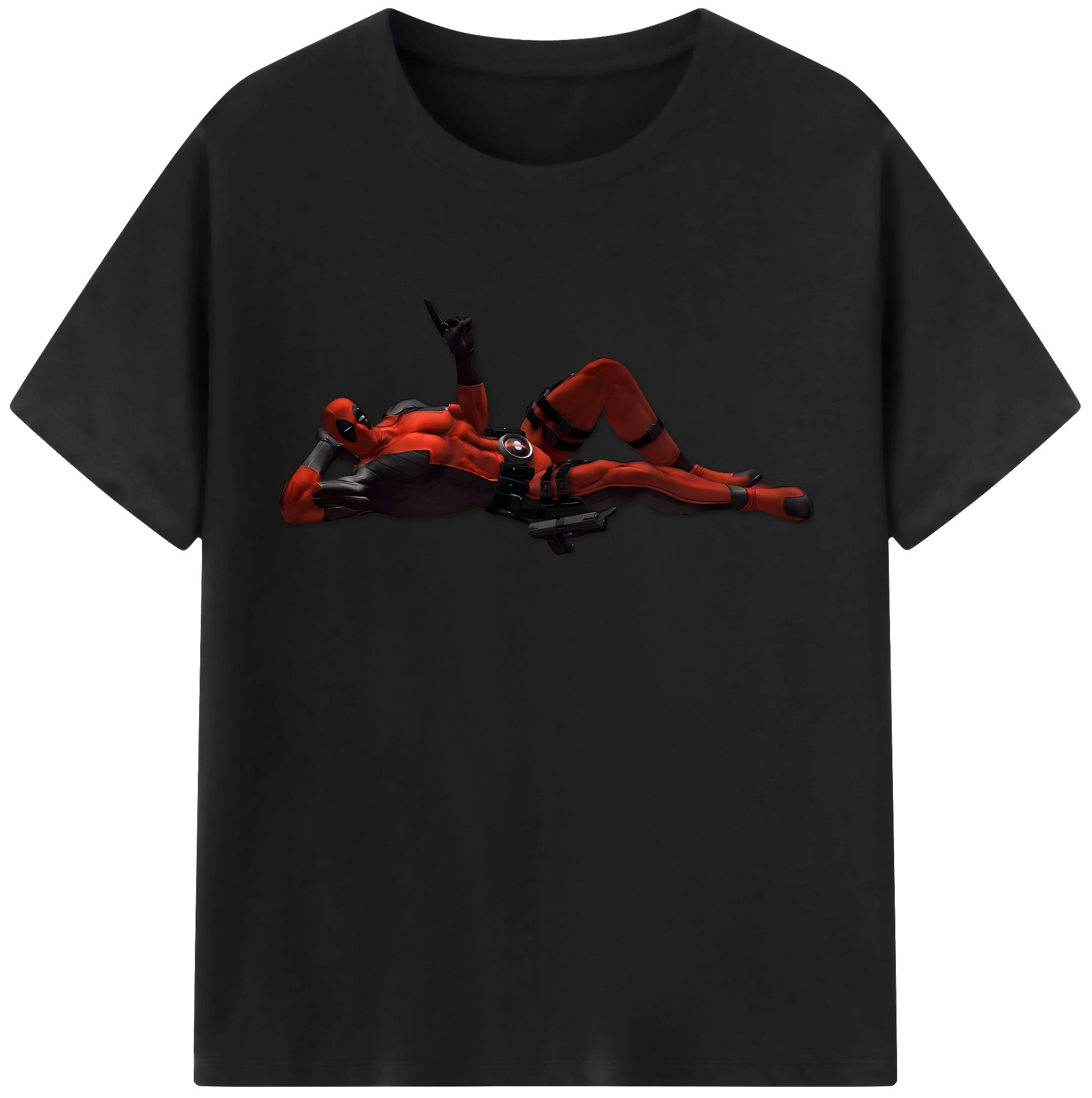 （画像用） Deadpool デッドプール レディースカジュアルプリントTシャツ（綿100％）
