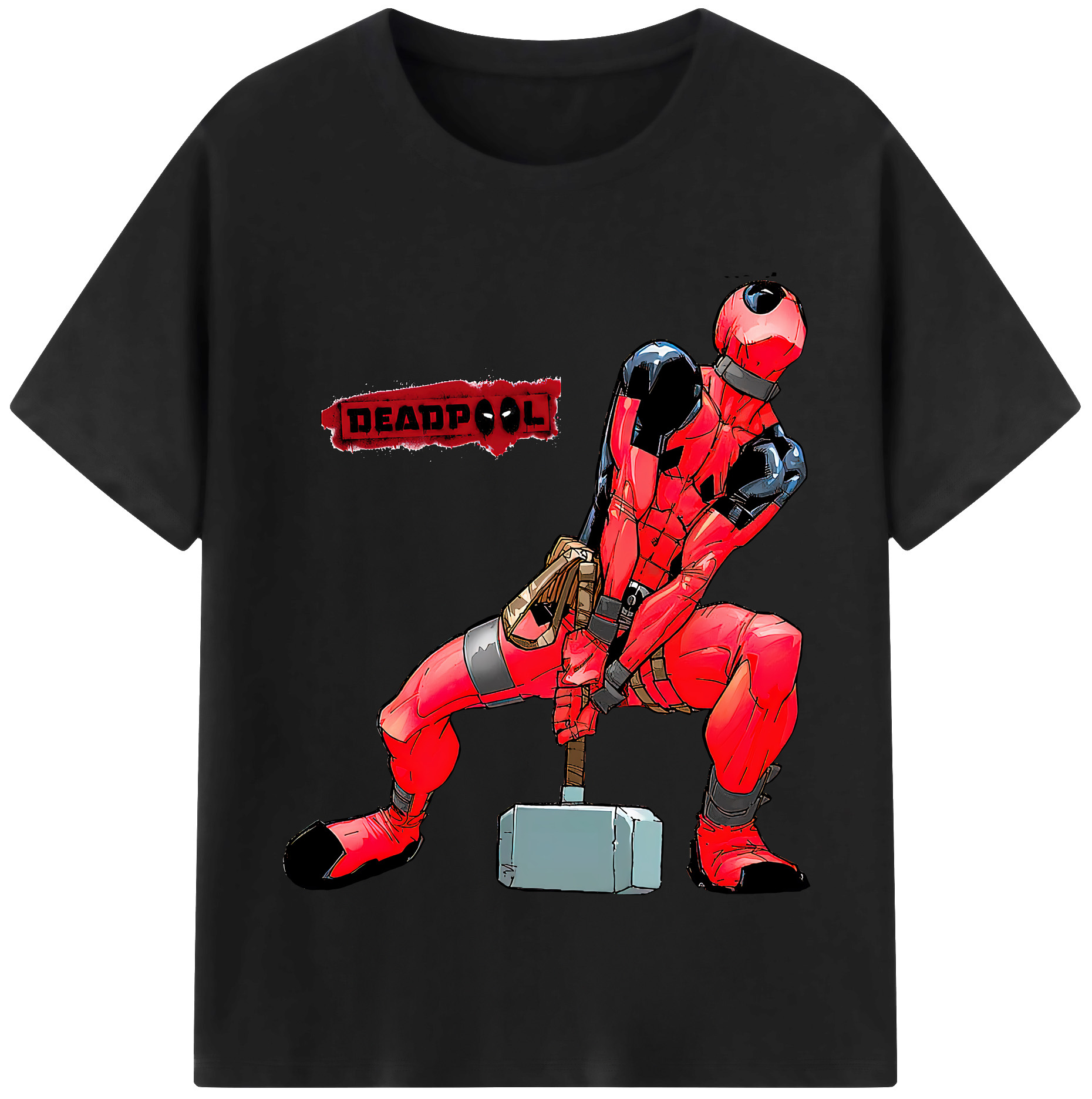 （画像用） Deadpool デッドプール レディースカジュアルプリントTシャツ（綿100％）