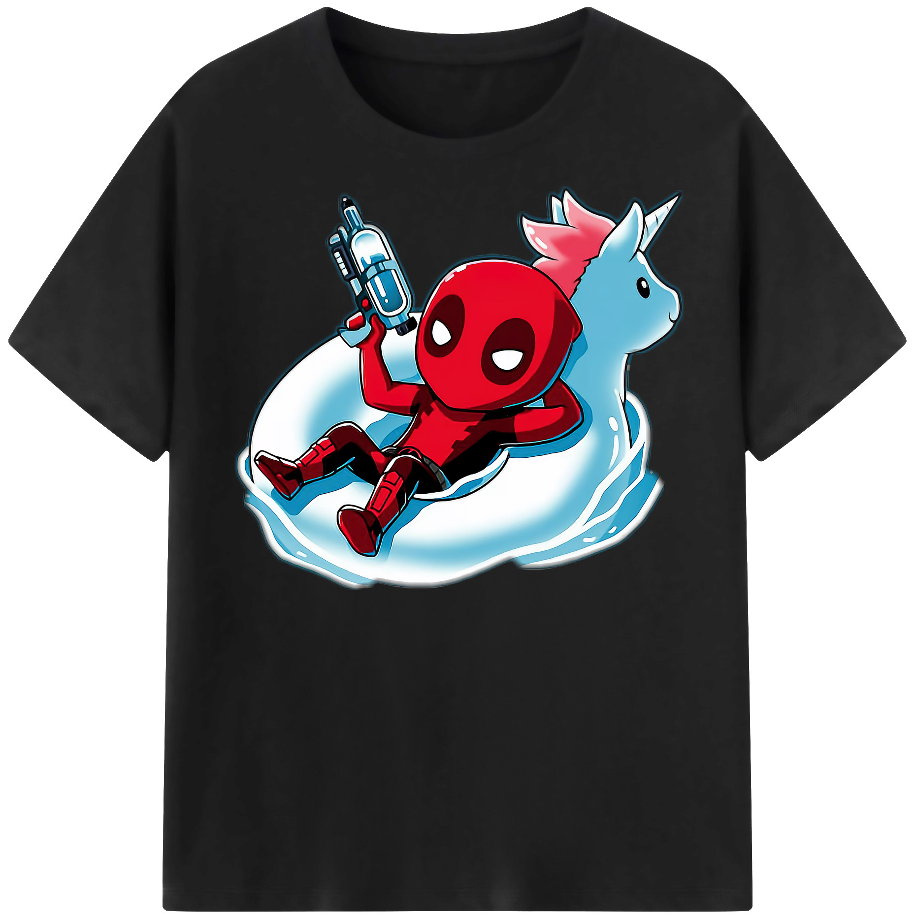 （画像用） Deadpool デッドプール レディースカジュアルプリントTシャツ（綿100％）