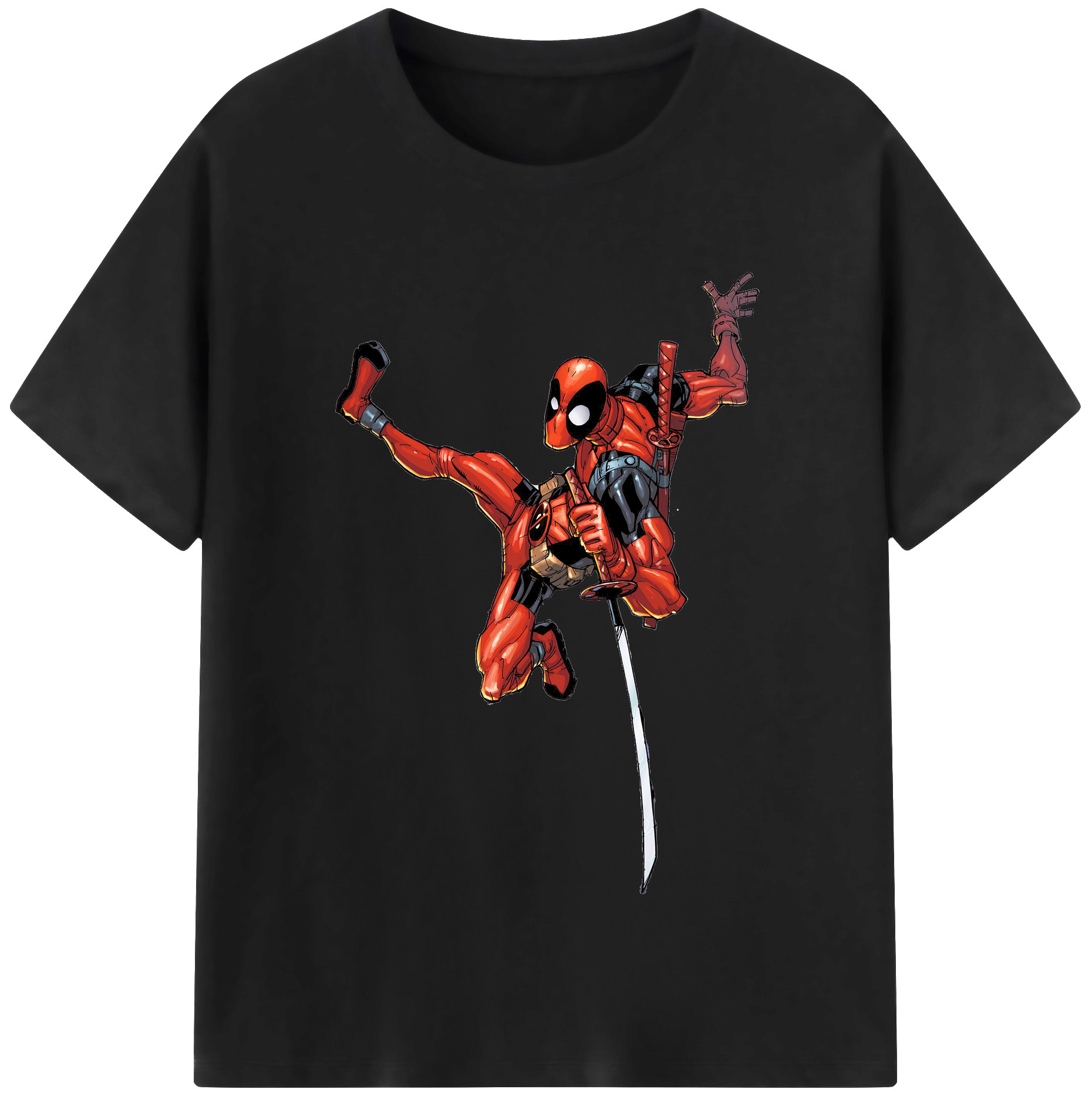 （画像用） Deadpool デッドプール レディースカジュアルプリントTシャツ（綿100％）