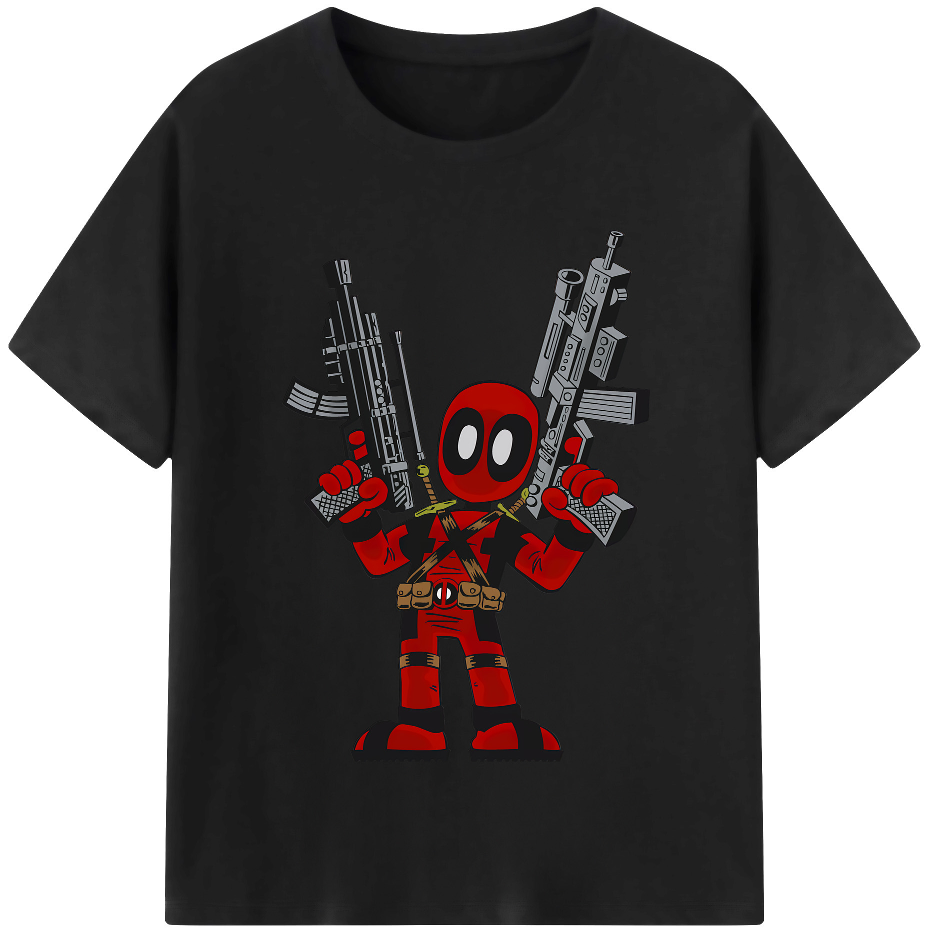 （画像用） Deadpool デッドプール レディースカジュアルプリントTシャツ（綿100％）