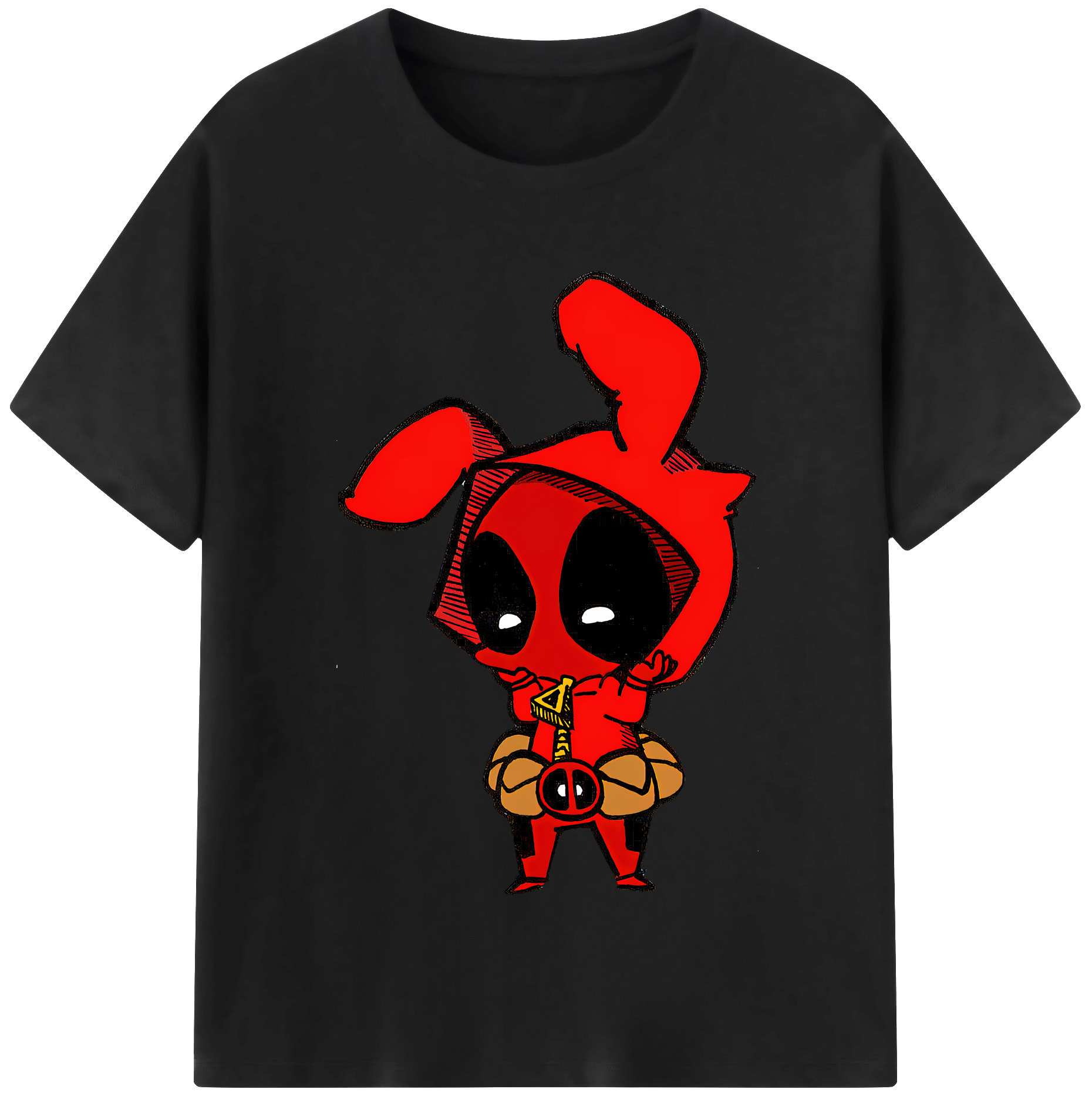 （画像用） Deadpool デッドプール レディースカジュアルプリントTシャツ（綿100％）