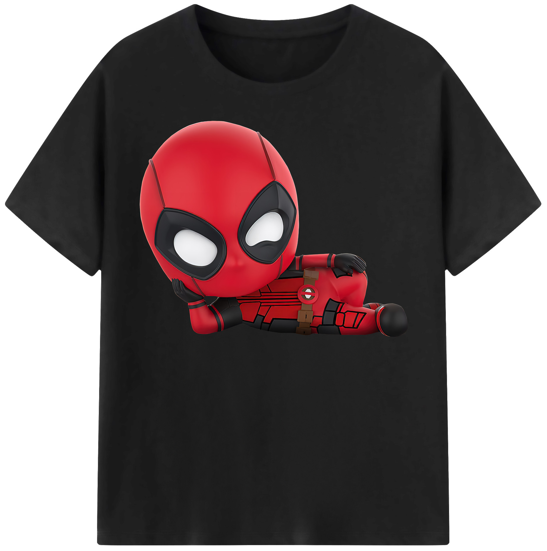 （画像用） Deadpool デッドプール レディースカジュアルプリントTシャツ（綿100％）