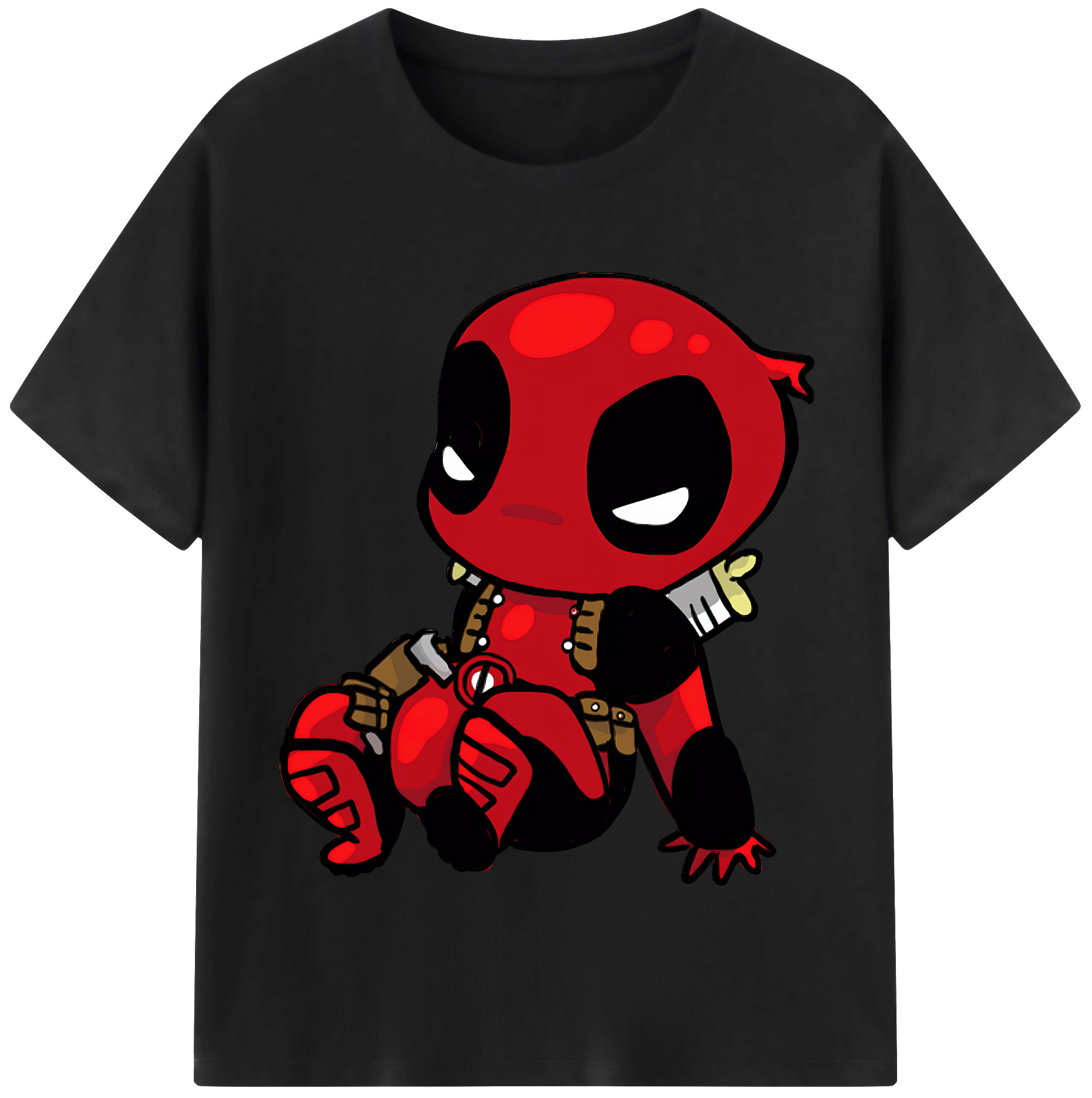 （画像用） Deadpool デッドプール レディースカジュアルプリントTシャツ（綿100％）