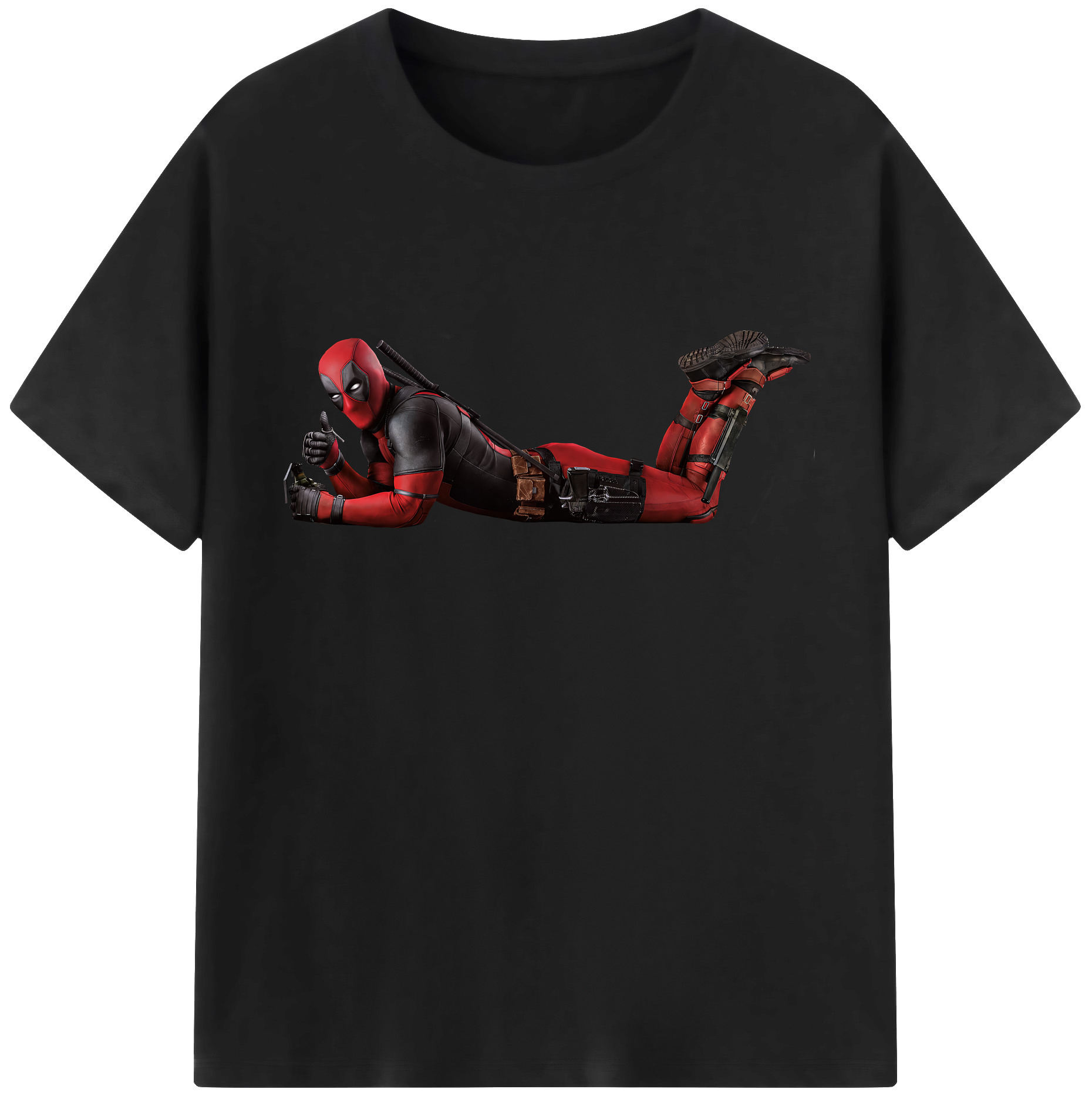 （画像用） Deadpool デッドプール レディースカジュアルプリントTシャツ（綿100％）