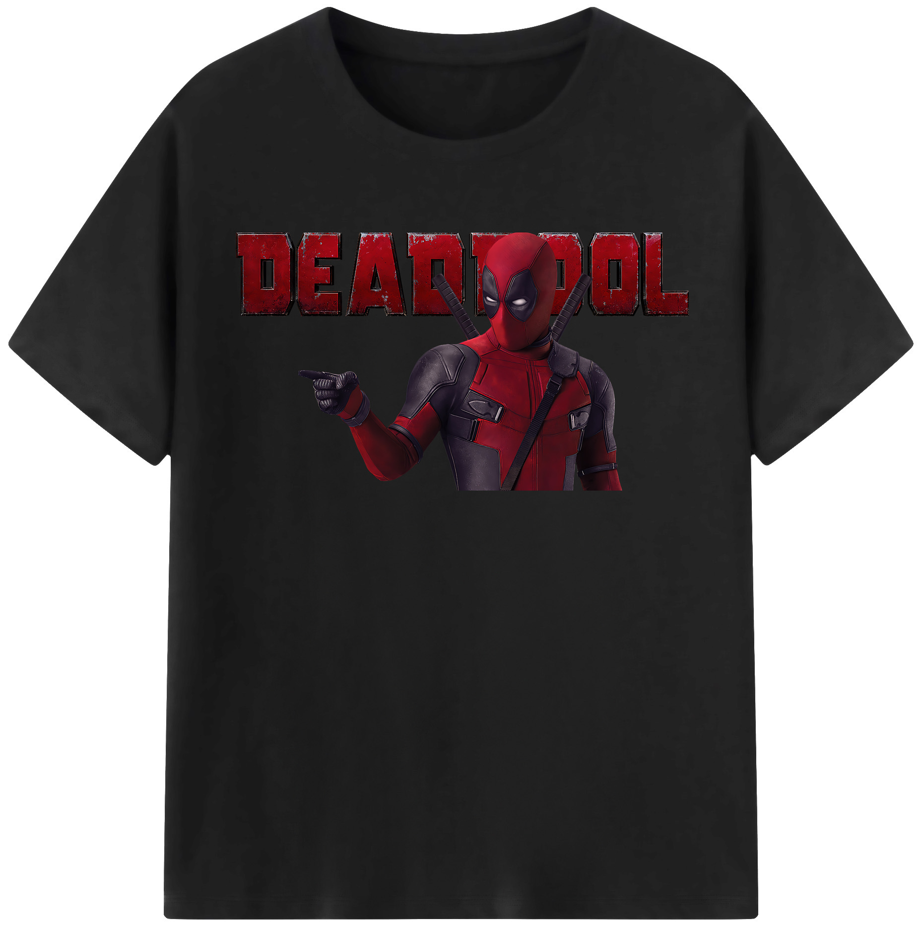 （画像用） Deadpool デッドプール レディースカジュアルプリントTシャツ（綿100％）
