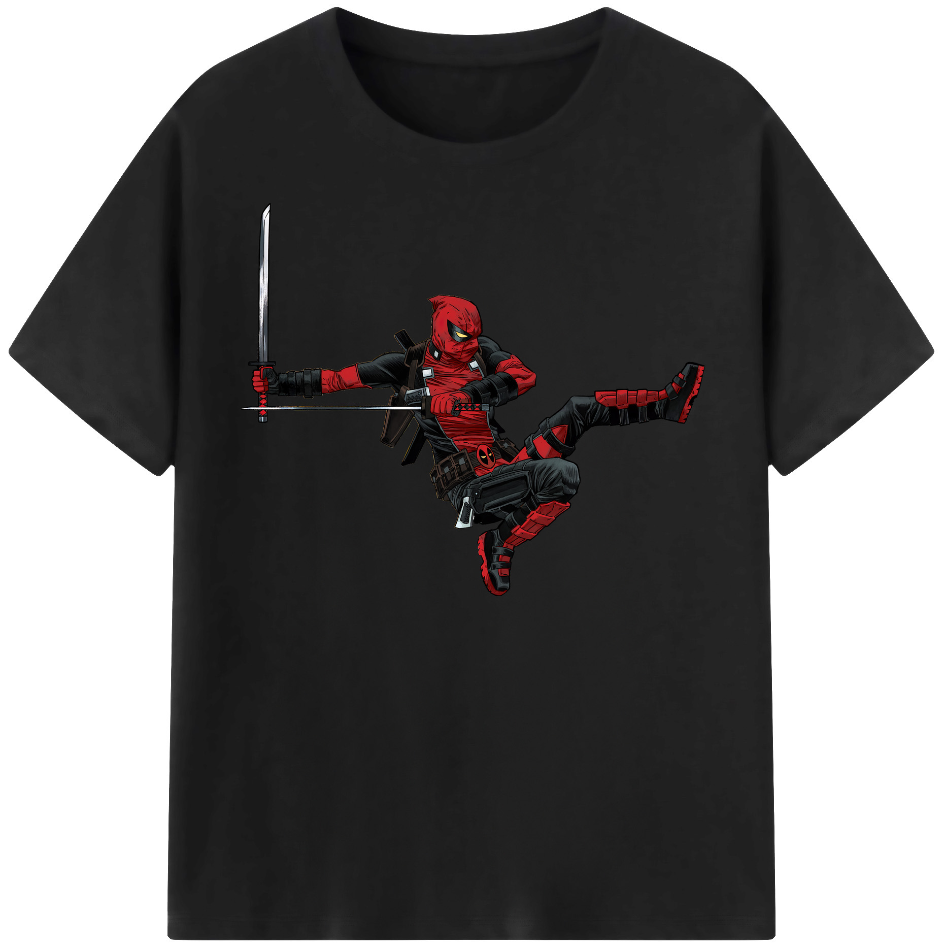 （画像用） Deadpool デッドプール レディースカジュアルプリントTシャツ（綿100％）