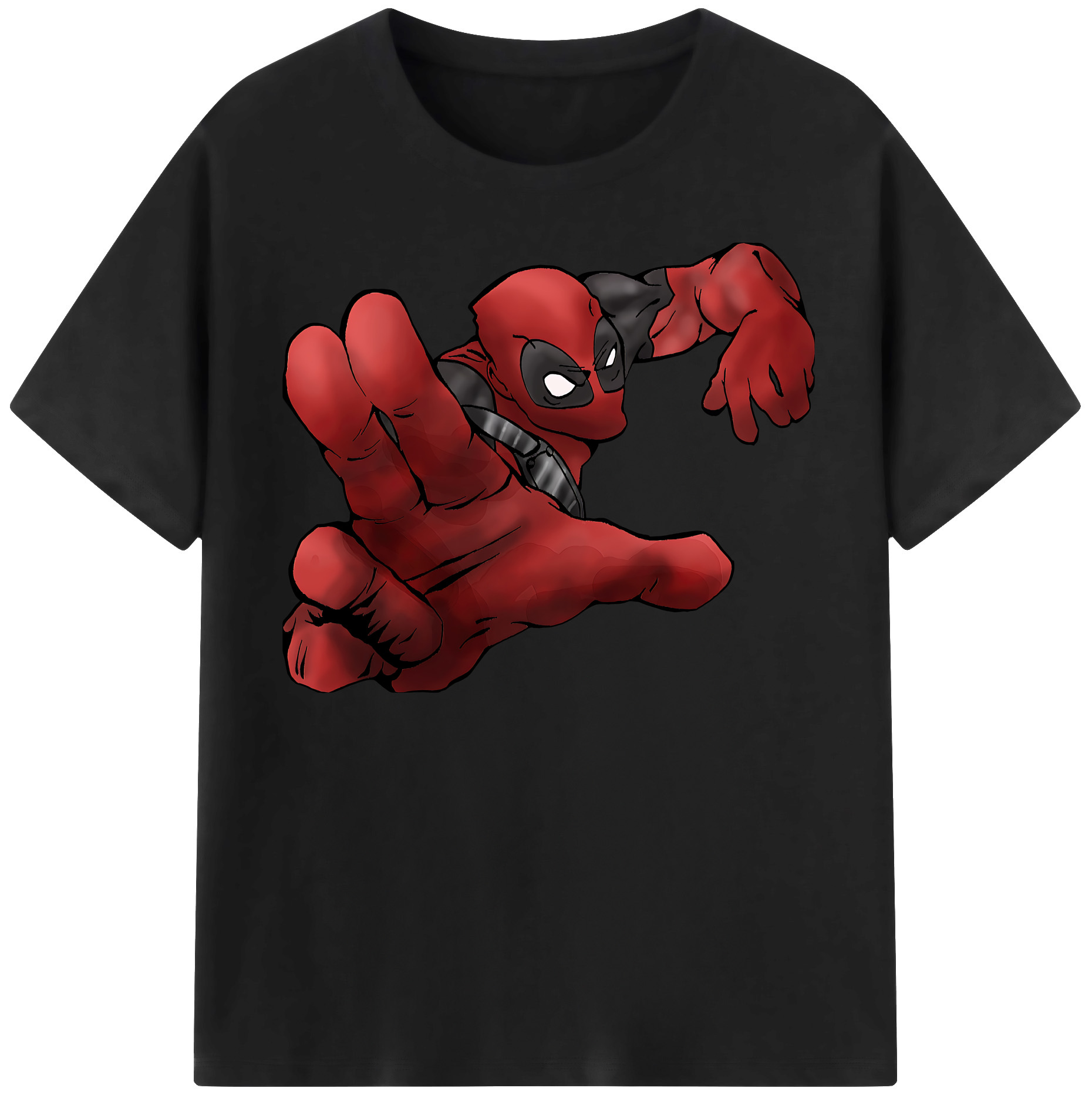 （画像用） Deadpool デッドプール レディースカジュアルプリントTシャツ（綿100％）