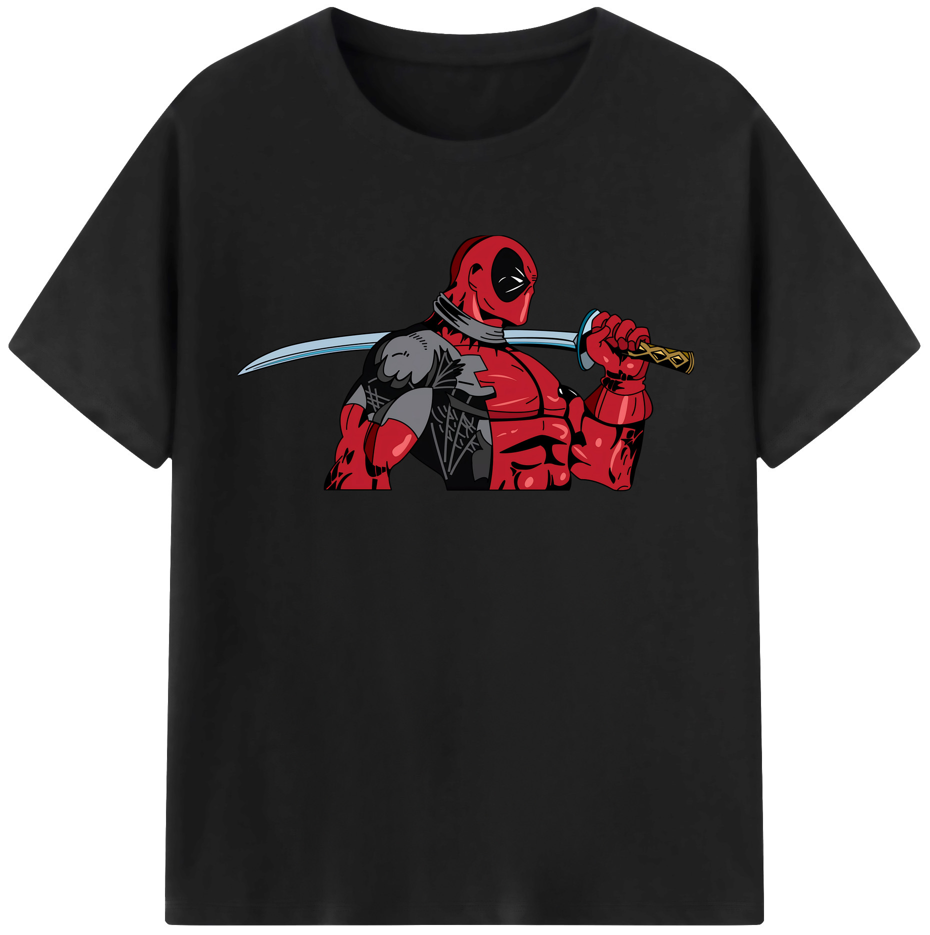 （画像用） Deadpool デッドプール レディースカジュアルプリントTシャツ（綿100％）