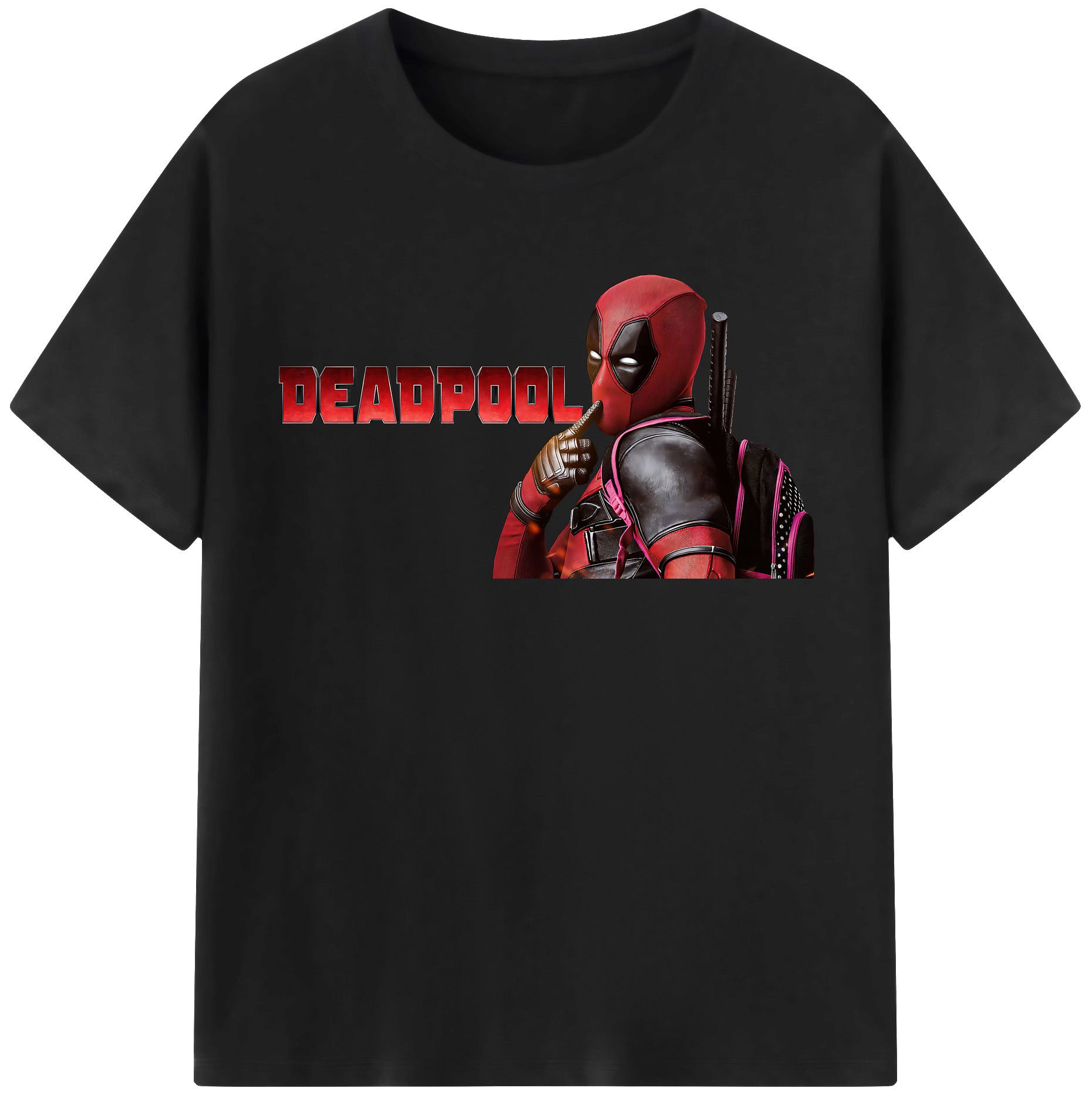 （画像用） Deadpool デッドプール レディースカジュアルプリントTシャツ（綿100％）