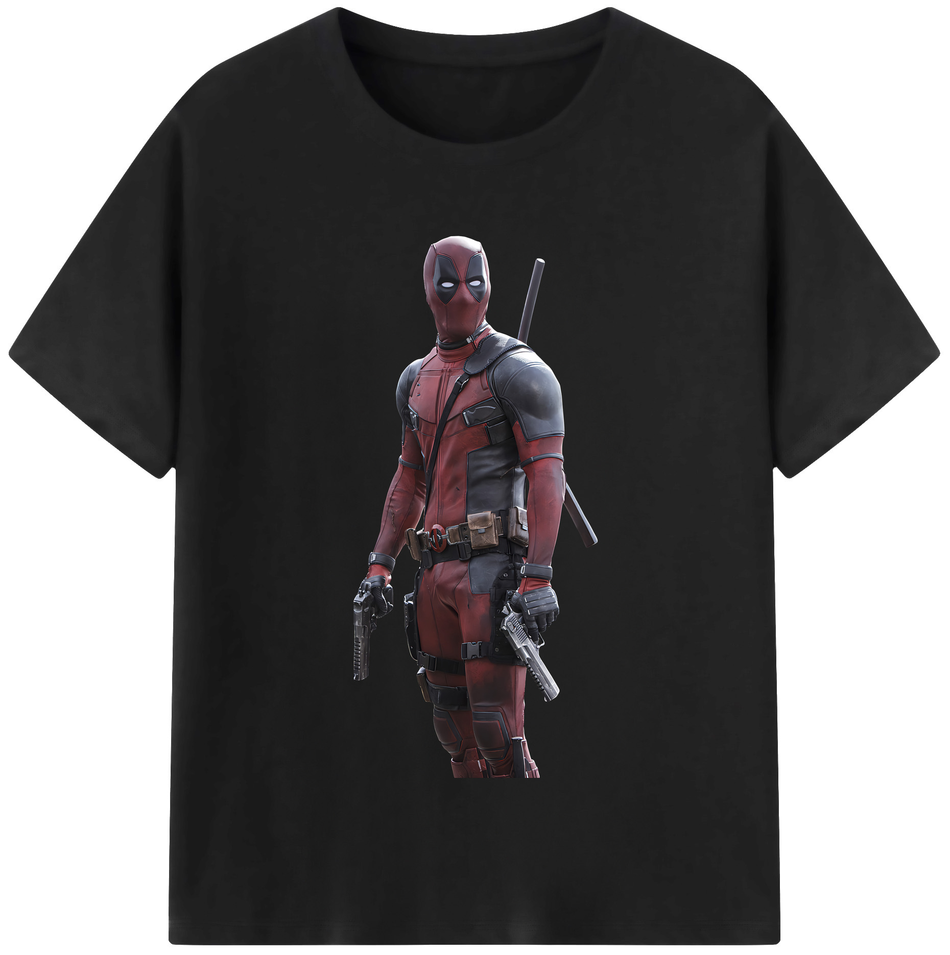 （画像用） Deadpool デッドプール レディースカジュアルプリントTシャツ（綿100％）