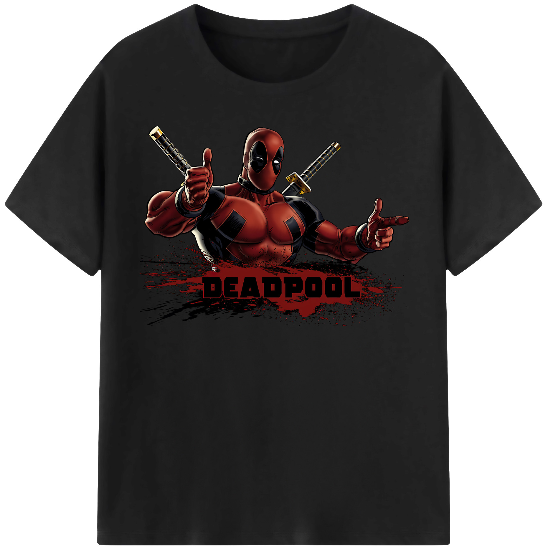 （画像用） Deadpool デッドプール レディースカジュアルプリントTシャツ（綿100％）