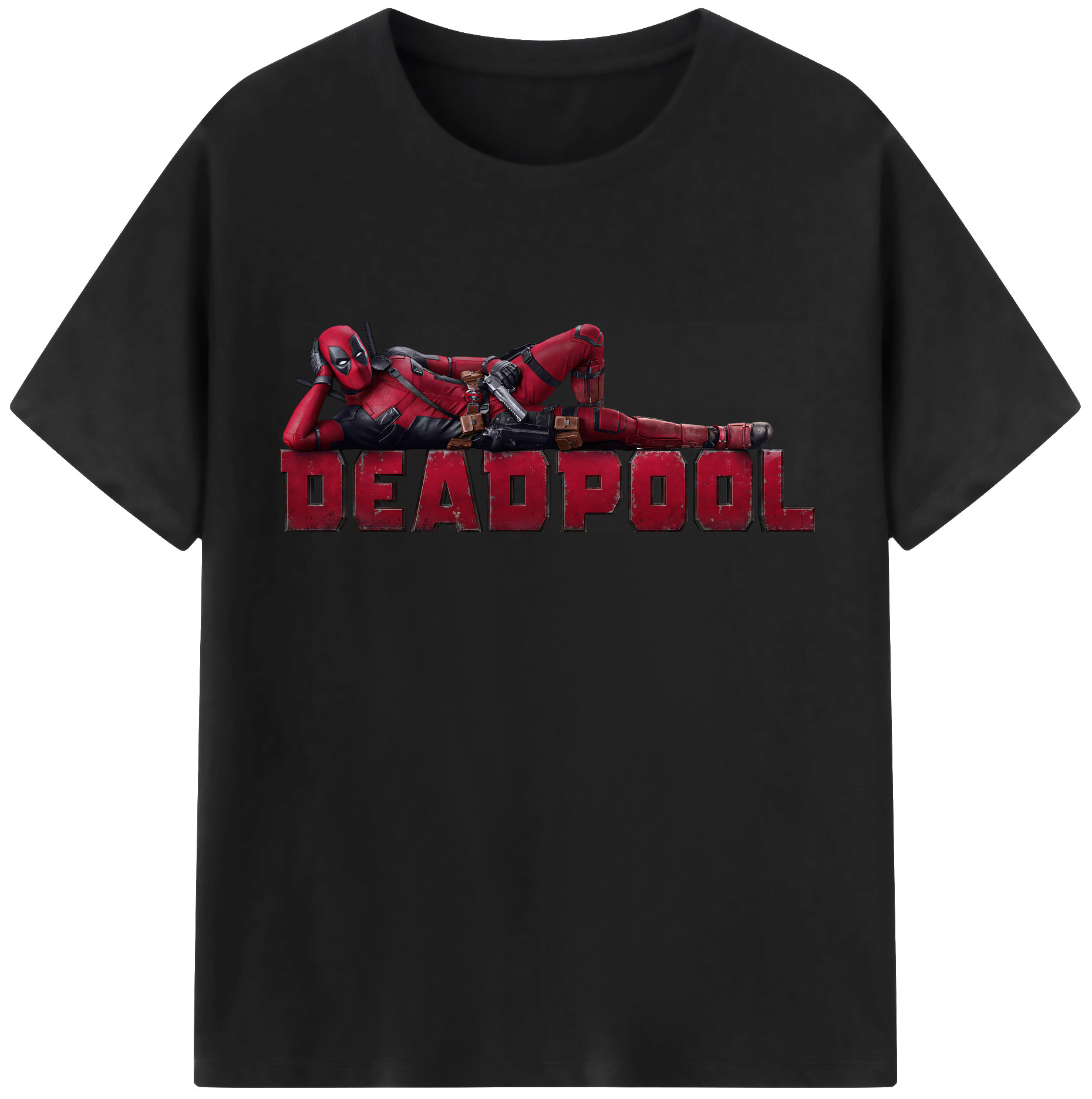 （画像用） Deadpool デッドプール レディースカジュアルプリントTシャツ（綿100％）