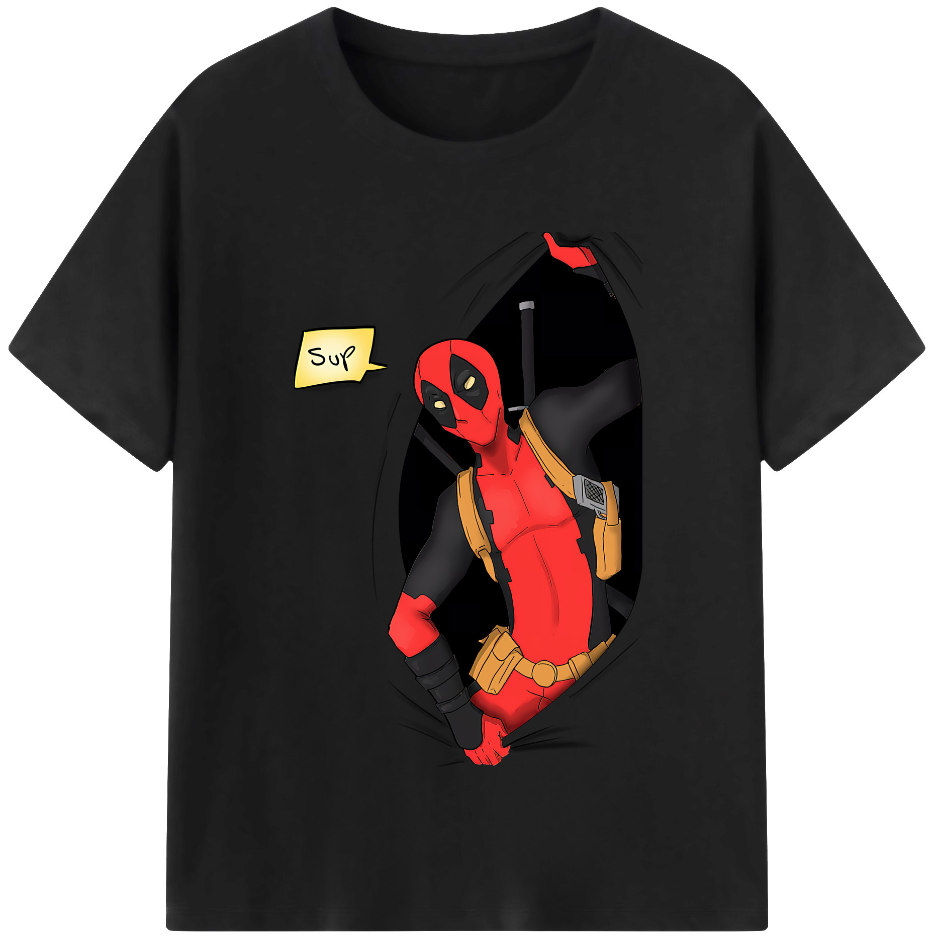 （画像用） Deadpool デッドプール レディースカジュアルプリントTシャツ（綿100％）