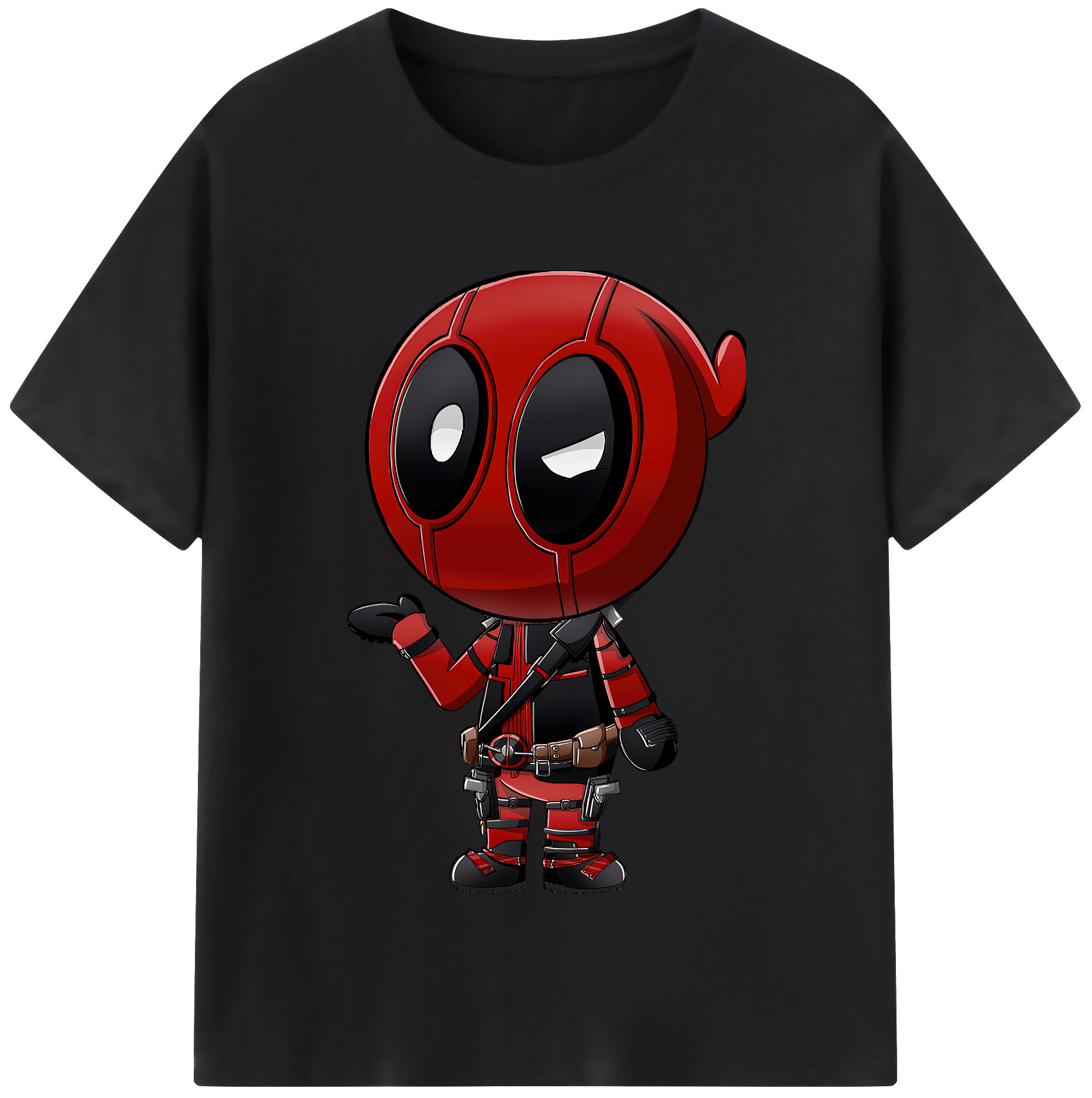 （画像用） Deadpool デッドプール レディースカジュアルプリントTシャツ（綿100％）