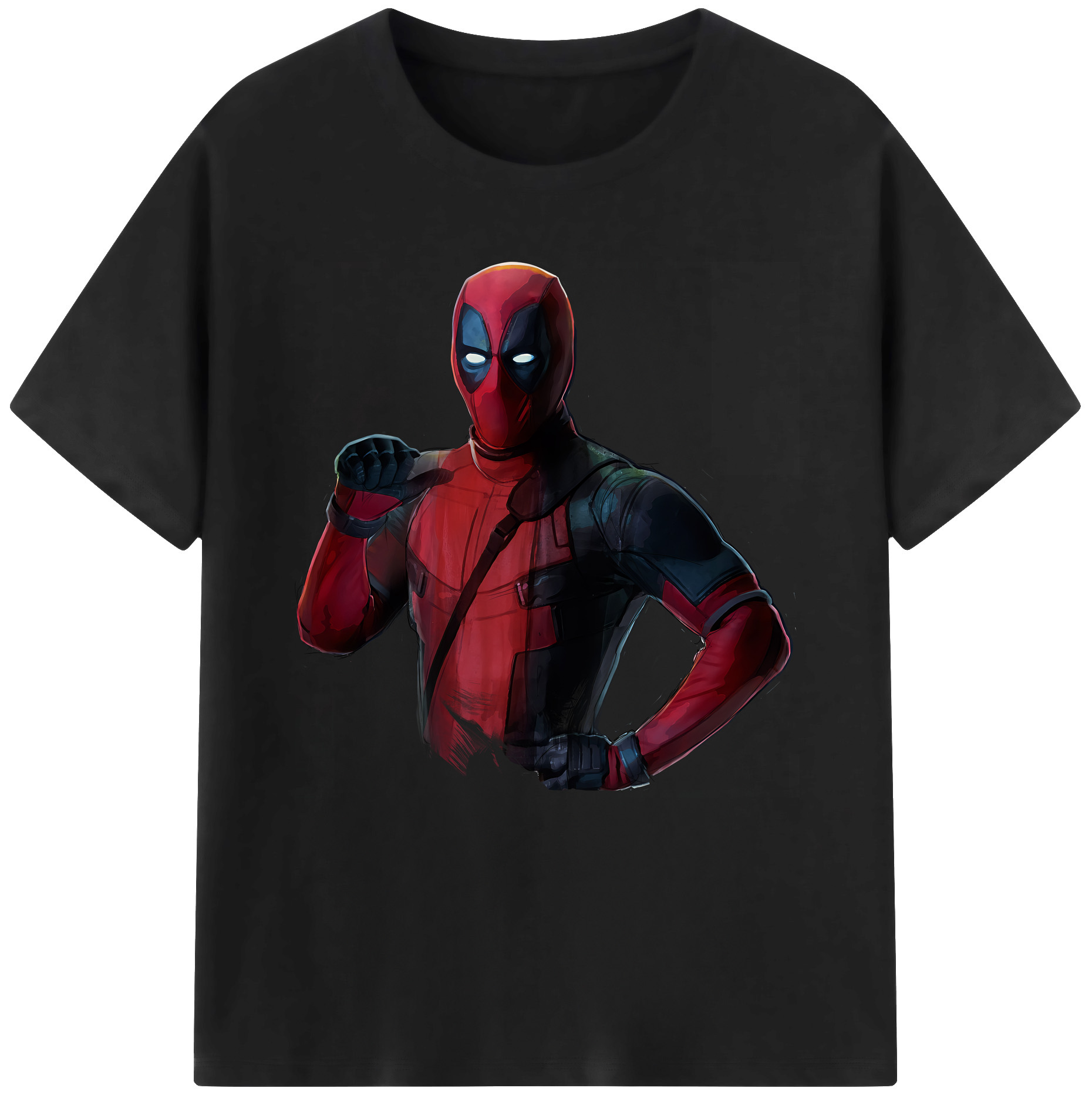 （画像用） Deadpool デッドプール レディースカジュアルプリントTシャツ（綿100％）