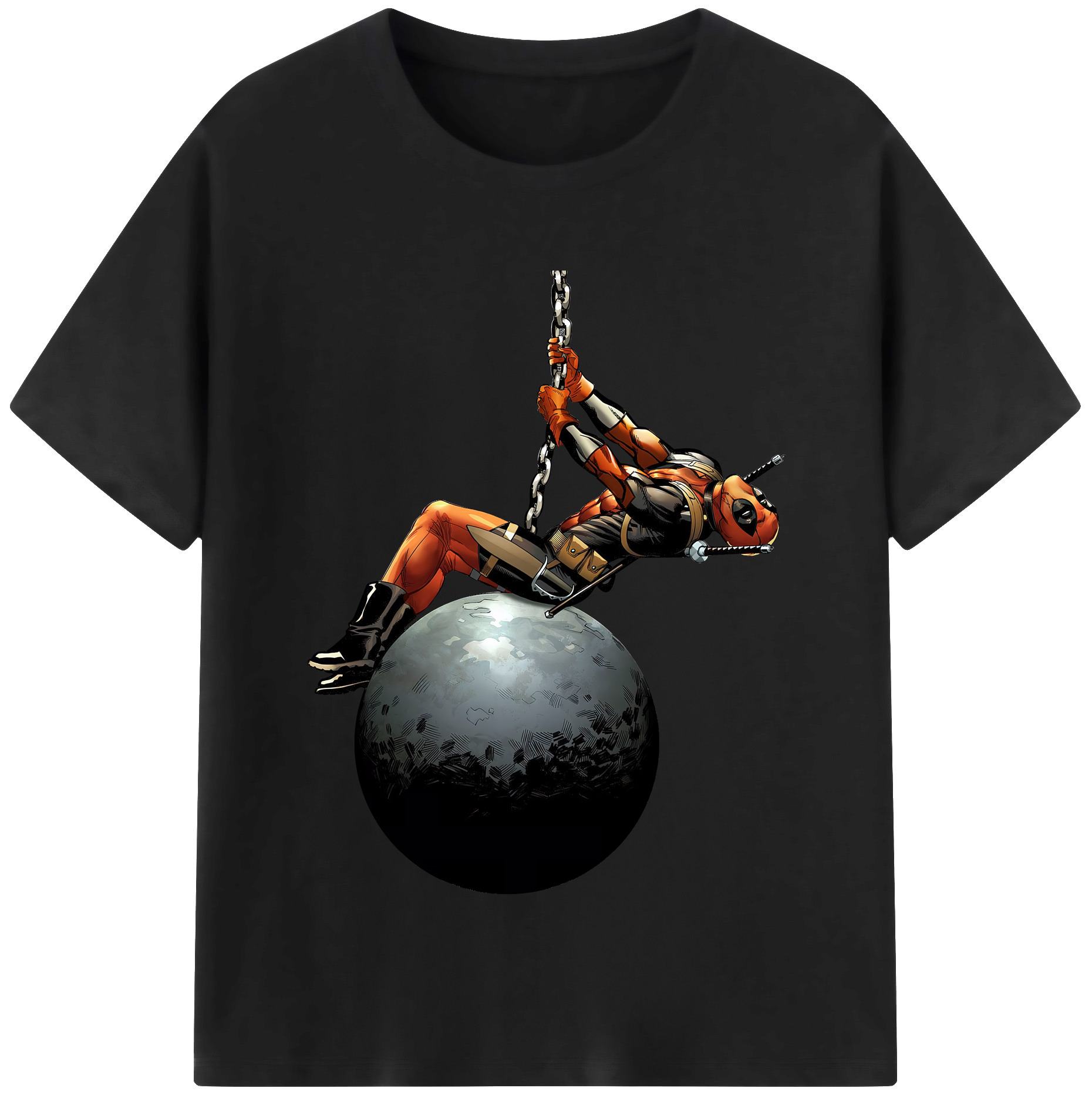 （画像用） Deadpool デッドプール レディースカジュアルプリントTシャツ（綿100％）