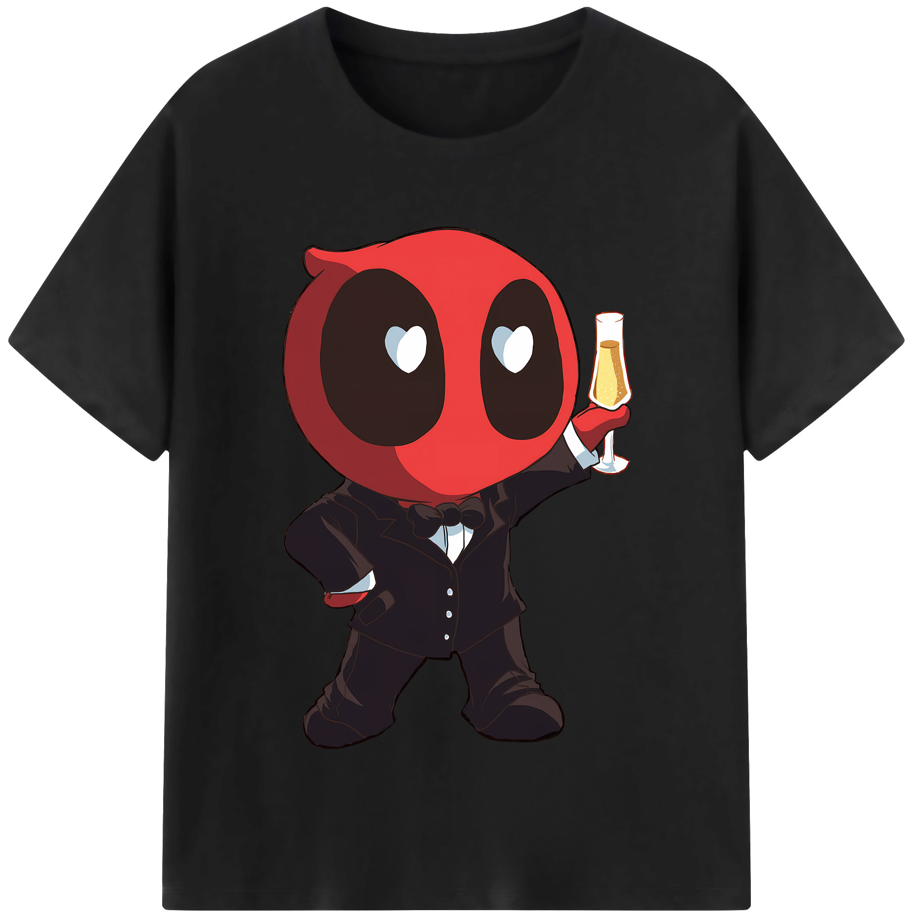 （画像用） Deadpool デッドプール レディースカジュアルプリントTシャツ（綿100％）