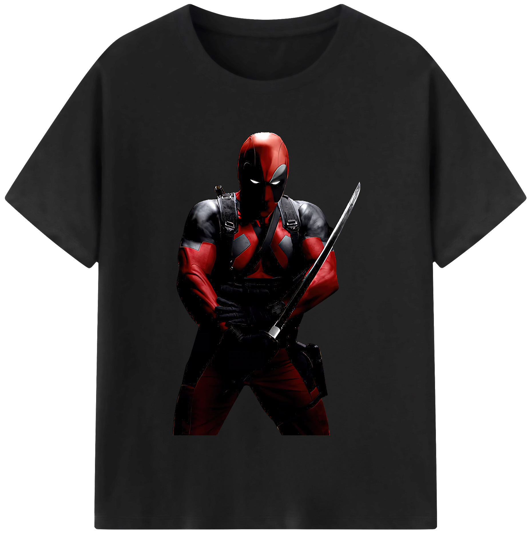 （画像用） Deadpool デッドプール レディースカジュアルプリントTシャツ（綿100％）